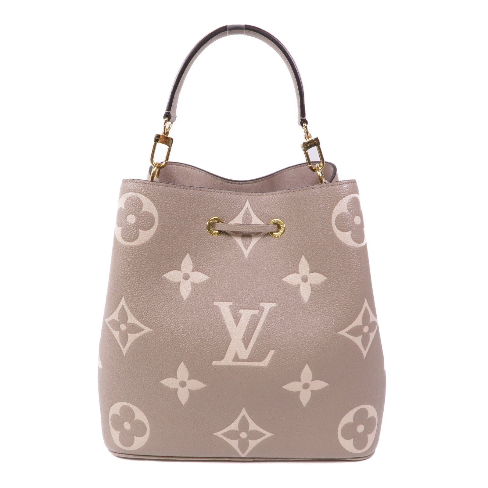 LOUIS VUITTON Monogram Empreinte Neo Noe MM金扣手挽肩背兩用袋