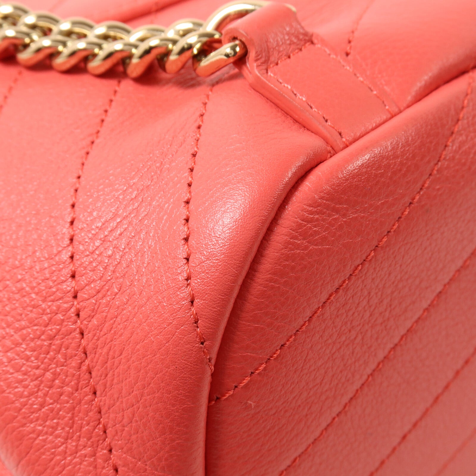 CHANEL 牛皮皮革Backpack鏈帶背包