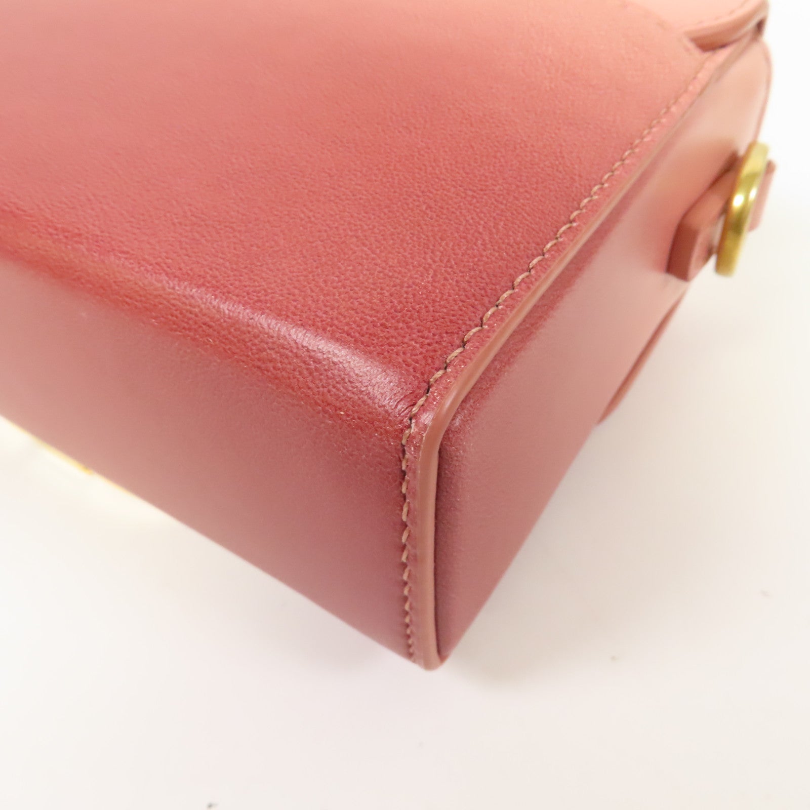 Dior 牛皮皮革Shoulder Bag金扣肩背袋粉紅色
