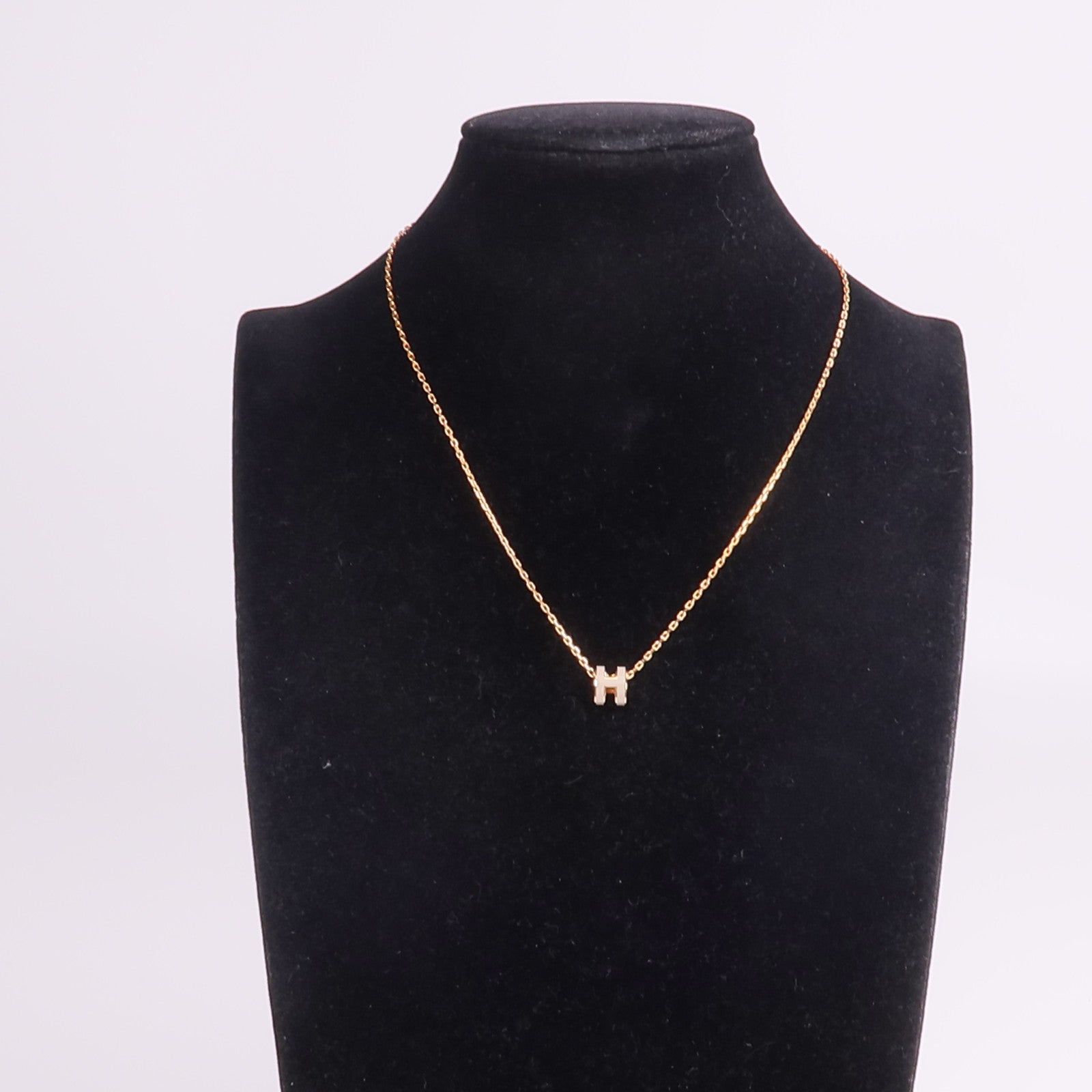 HERMES 金屬Mini Pop H Necklace項鍊Chai