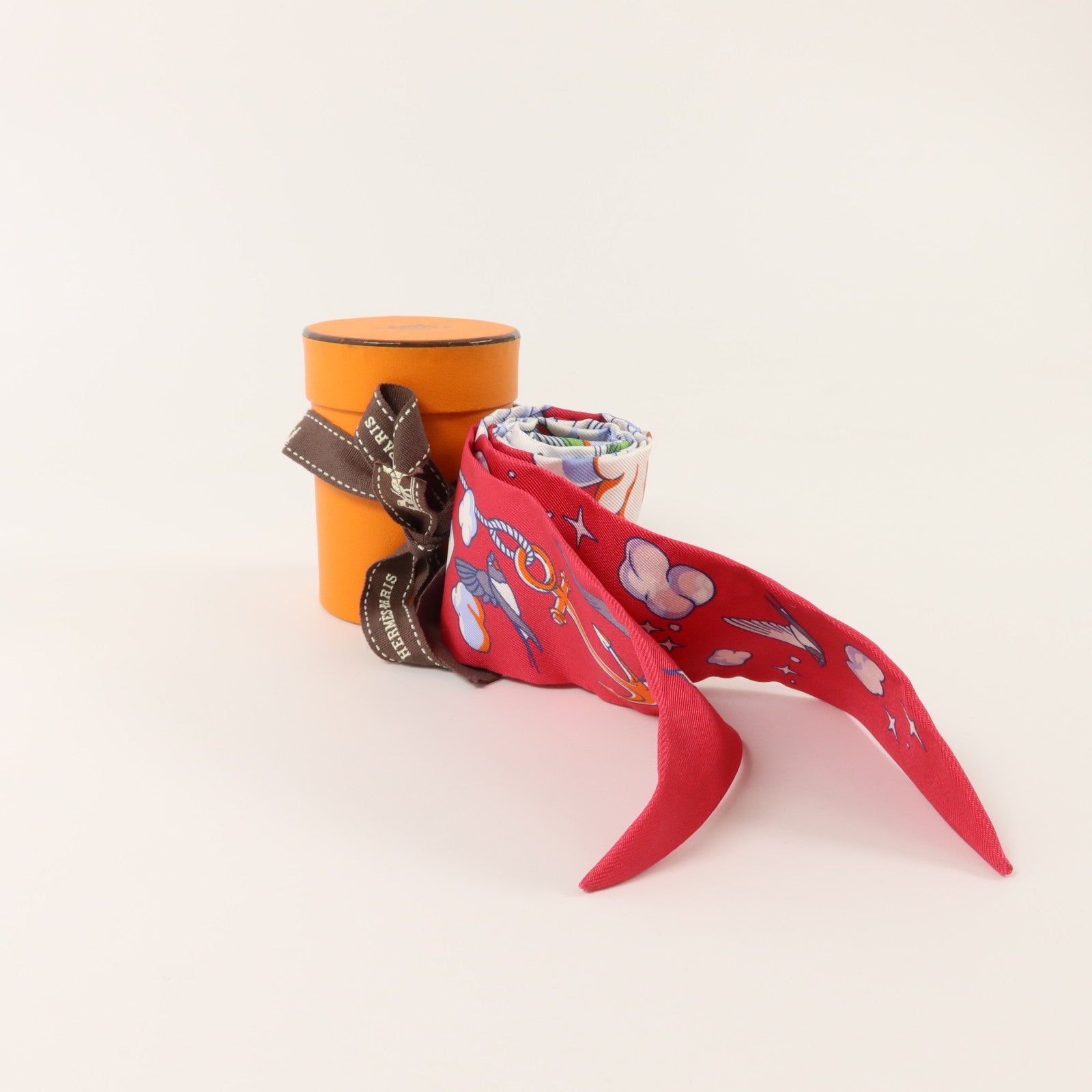 HERMES 絲質Twilly絲巾