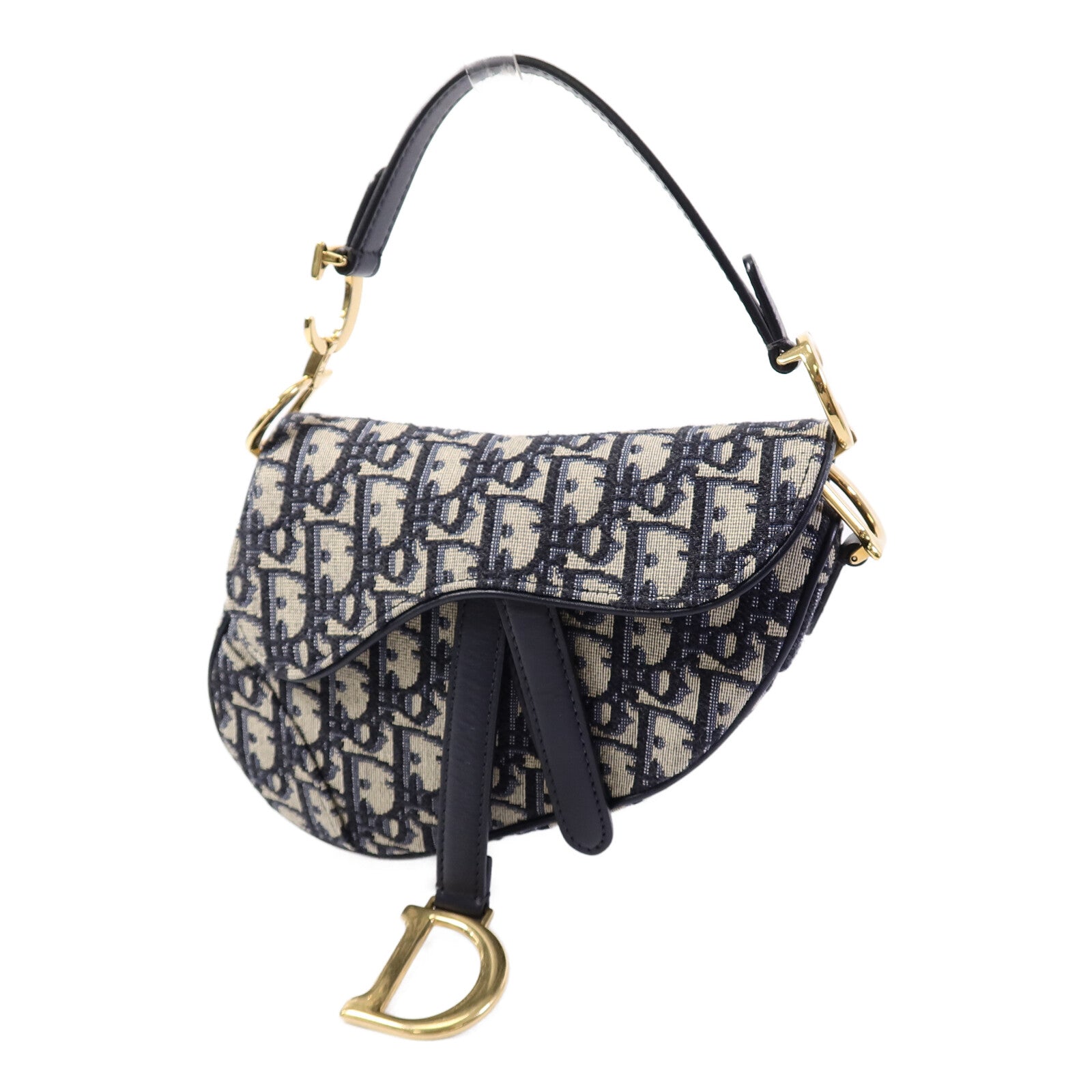 Dior 帆布Saddle Mini手挽袋