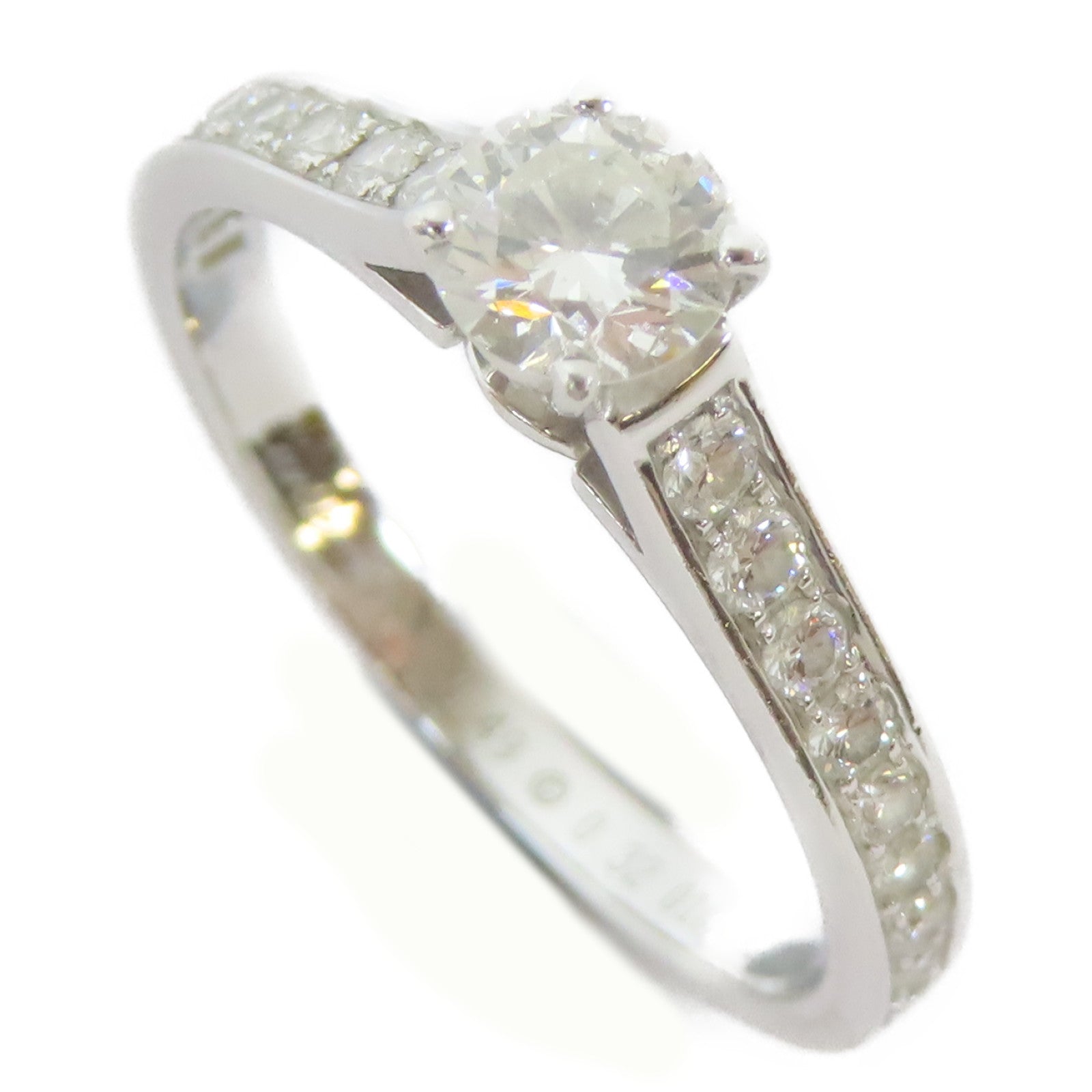 CARTIER 【激減優惠】950鉑金1895 Ring 0.32ct鑽石戒指Cartier#49/US#4.75