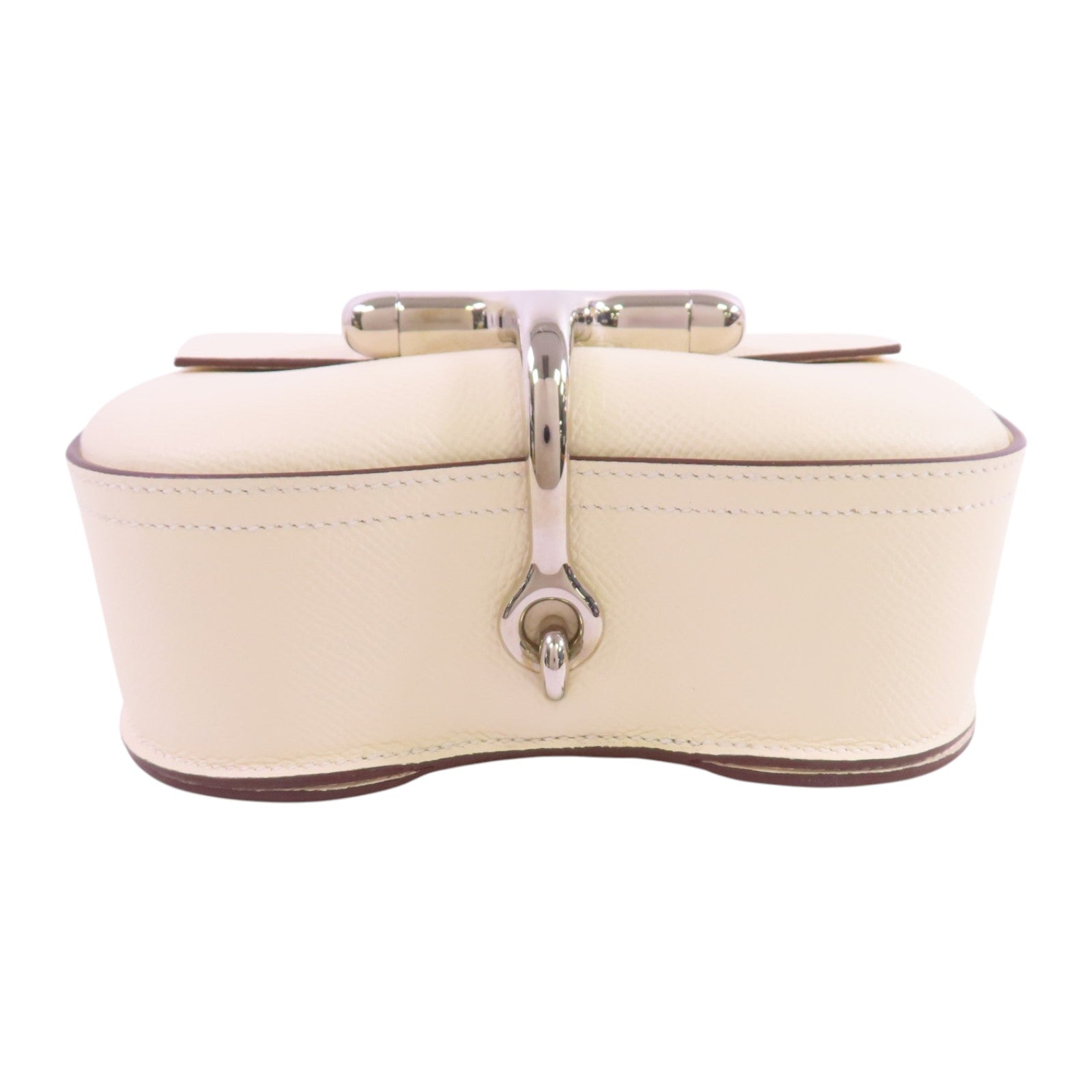 HERMES Epsom皮革Mini Della Shoulder Bag銀扣肩背袋