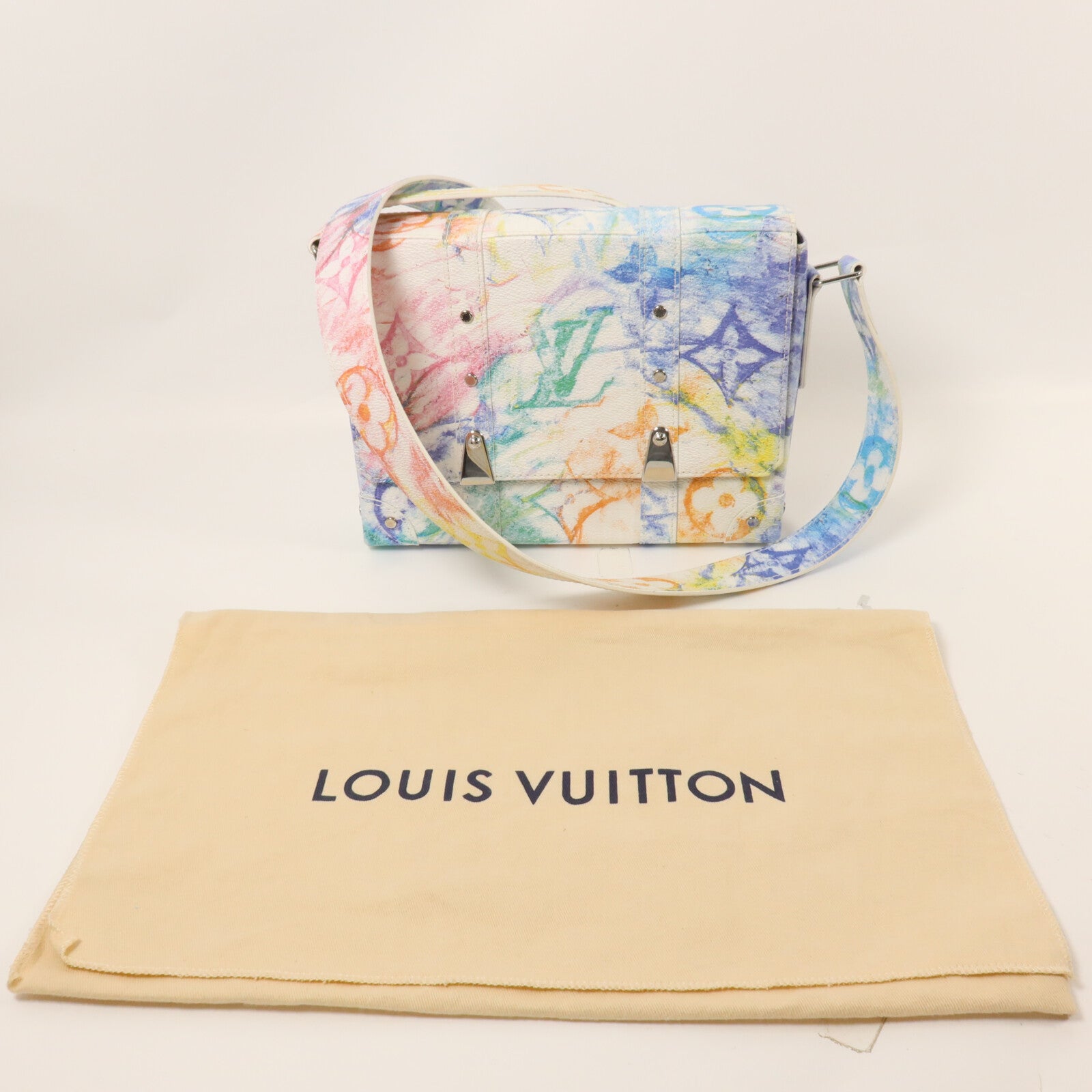 LOUIS VUITTON Monogram Pastel Trunk Messenger PM肩背袋