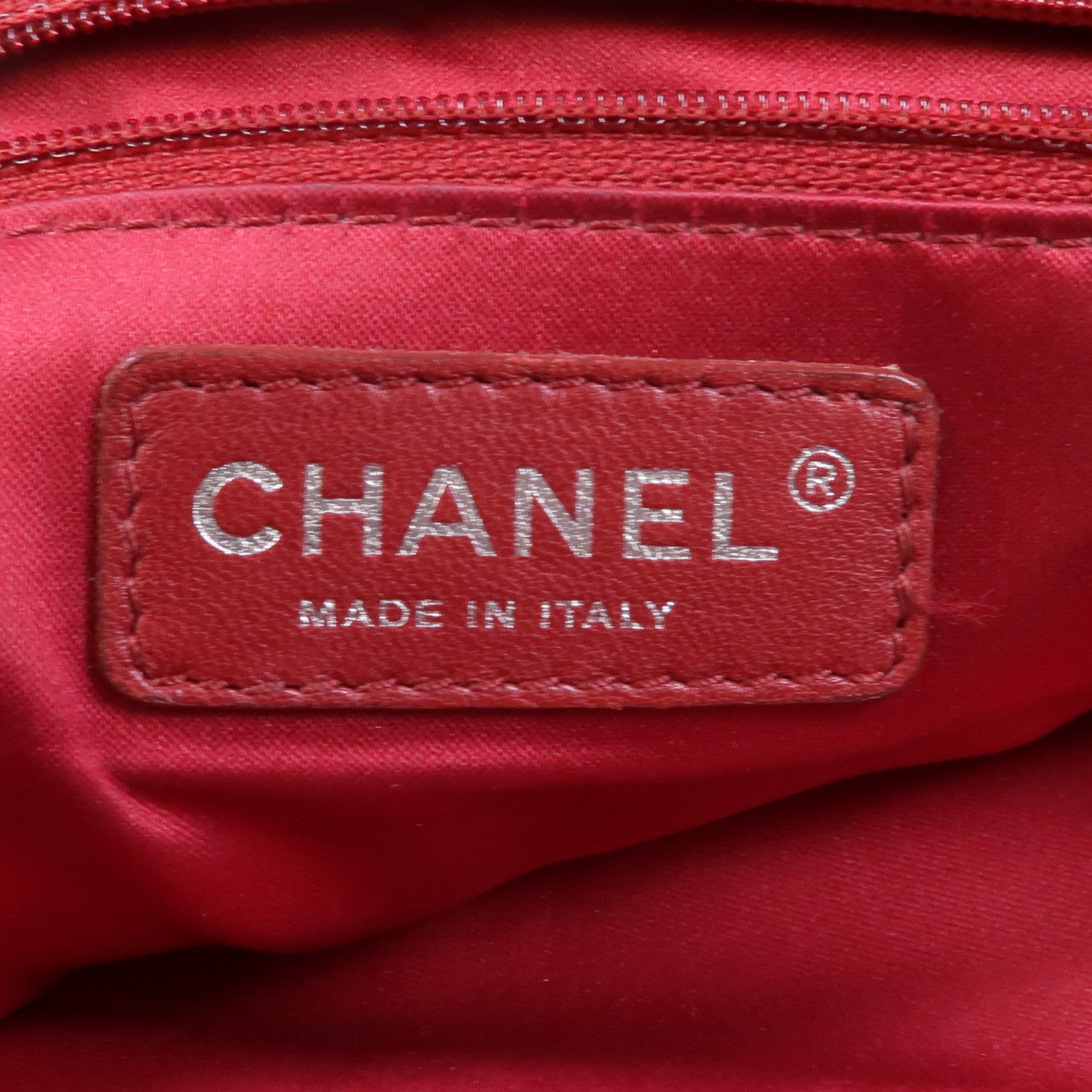 CHANEL 羊皮皮革Chain Shoulder銀扣鏈帶肩背袋