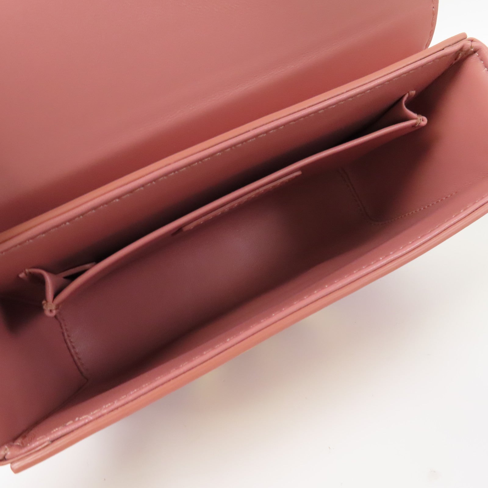 Dior 牛皮皮革Shoulder Bag金扣肩背袋粉紅色