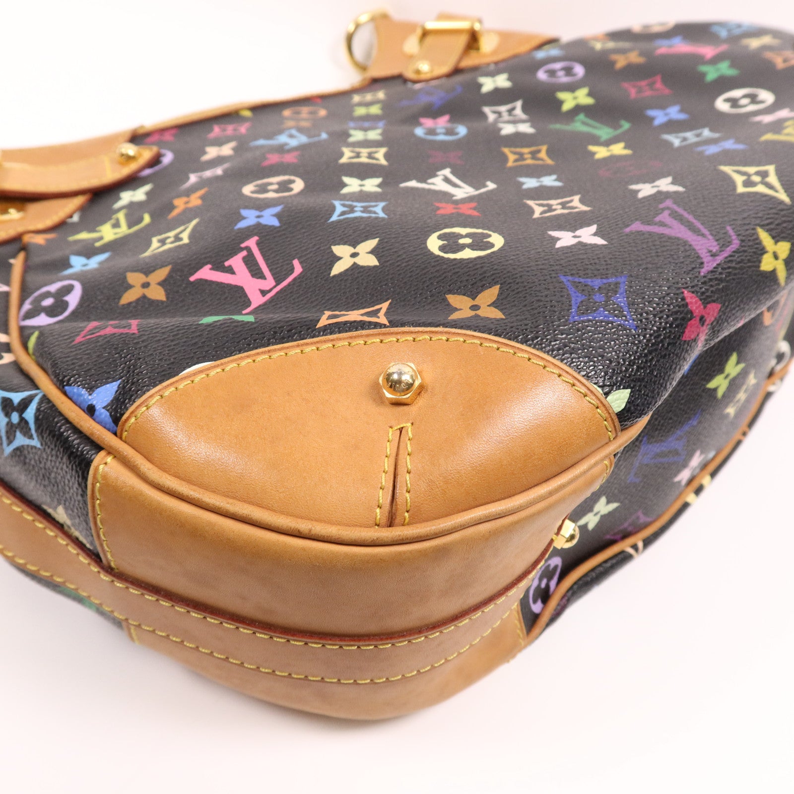 LOUIS VUITTON Monogram Multicolore Greta金扣肩背袋