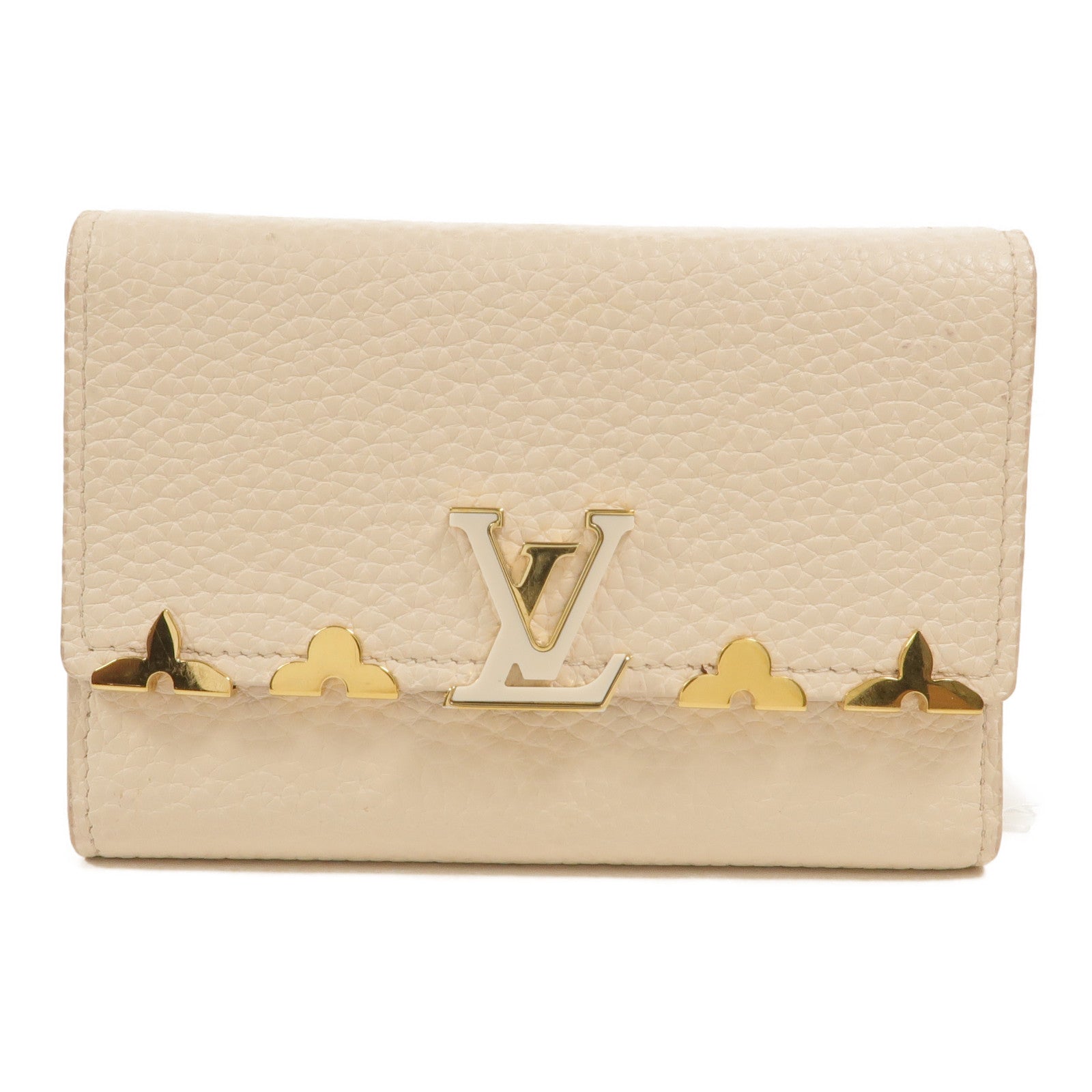 LOUIS VUITTON Taurillon皮革Capucines錢包