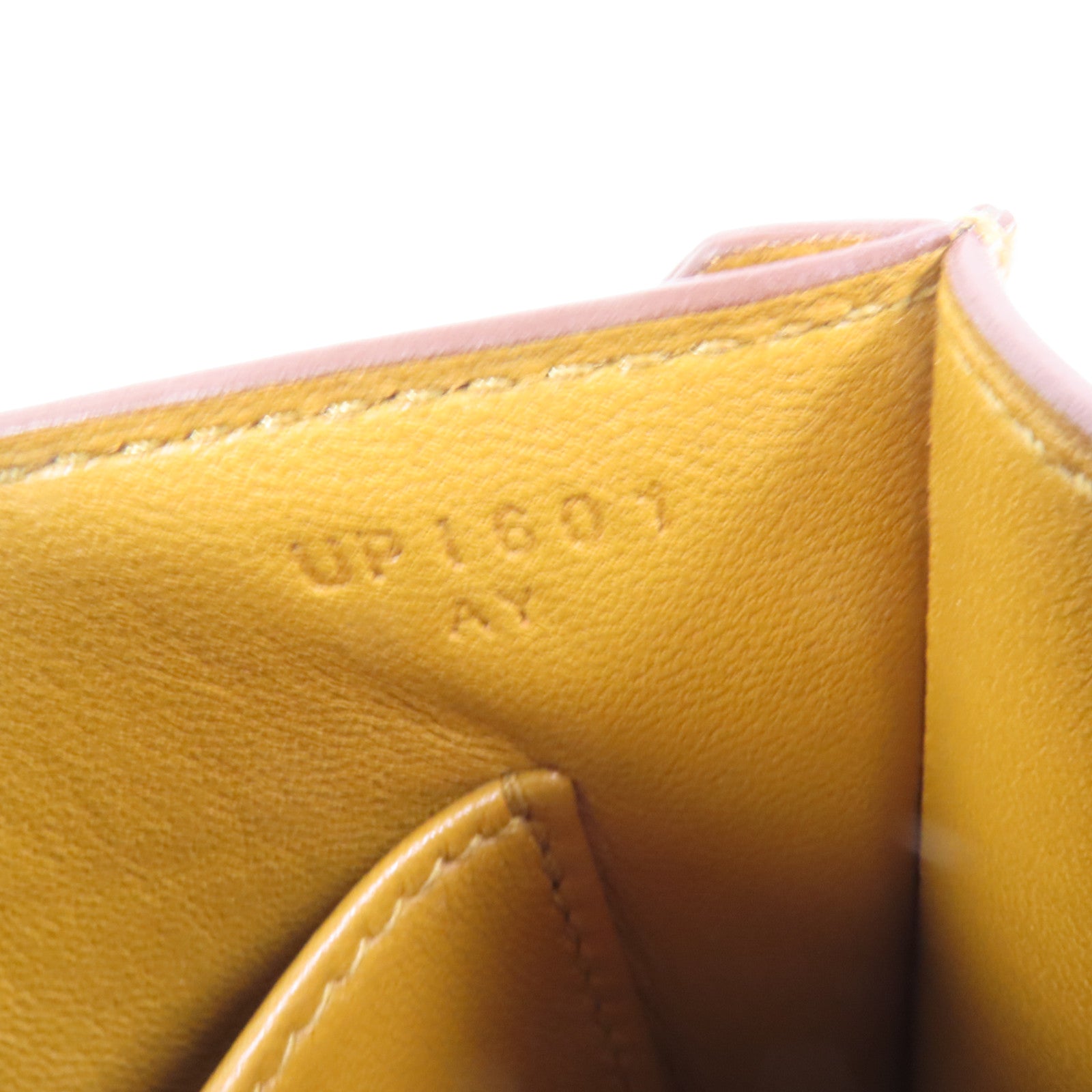 HERMES Tadelakt皮革Verrou Mini金扣鏈帶肩背袋Sesame
