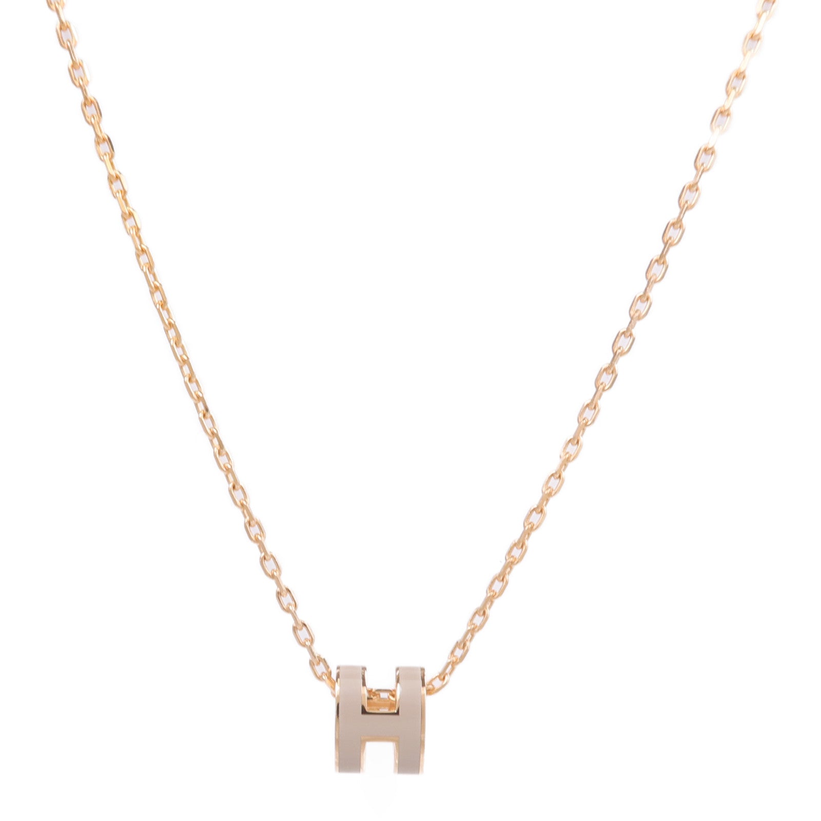 HERMES 金屬Mini Pop H Necklace項鍊Chai