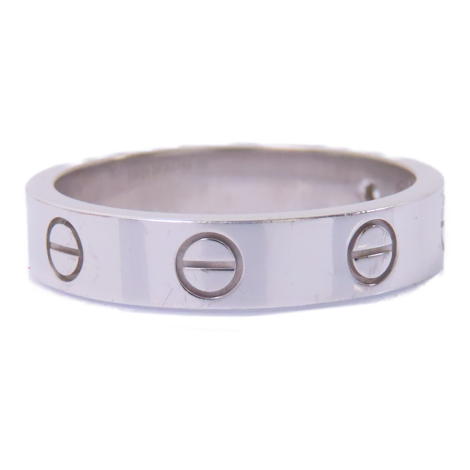 CARTIER 18K白金Love Ring戒指Cartier#52/US#6.25