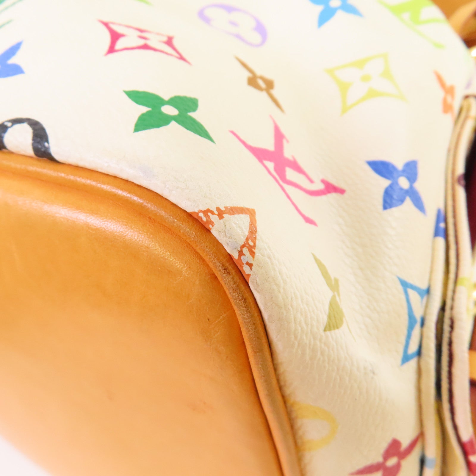 LOUIS VUITTON Monogram Multicolor Petit Noe Shoulder Bag金扣肩背袋白色/彩色