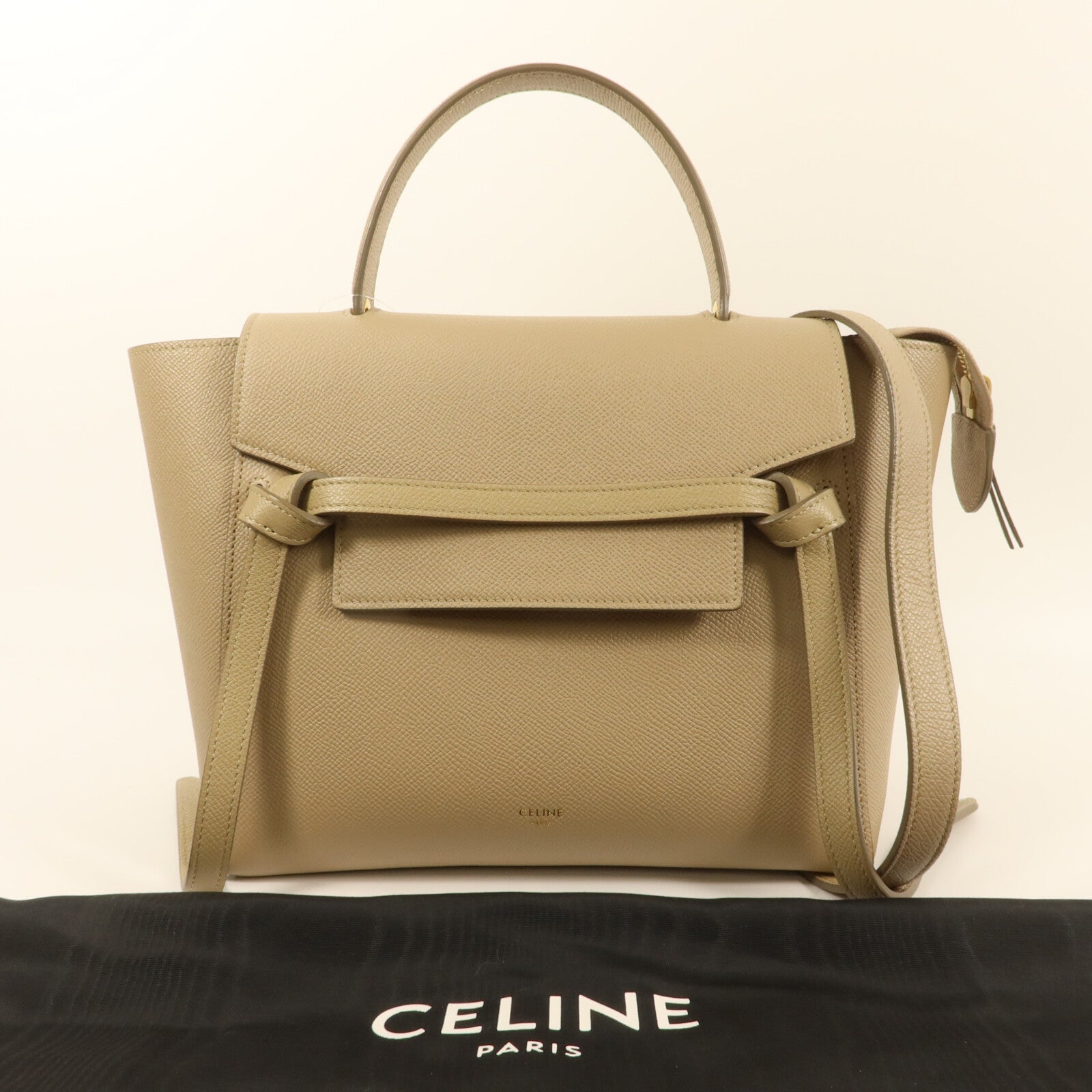 CELINE 牛皮皮革Micro Belt Bag手挽肩背兩用袋