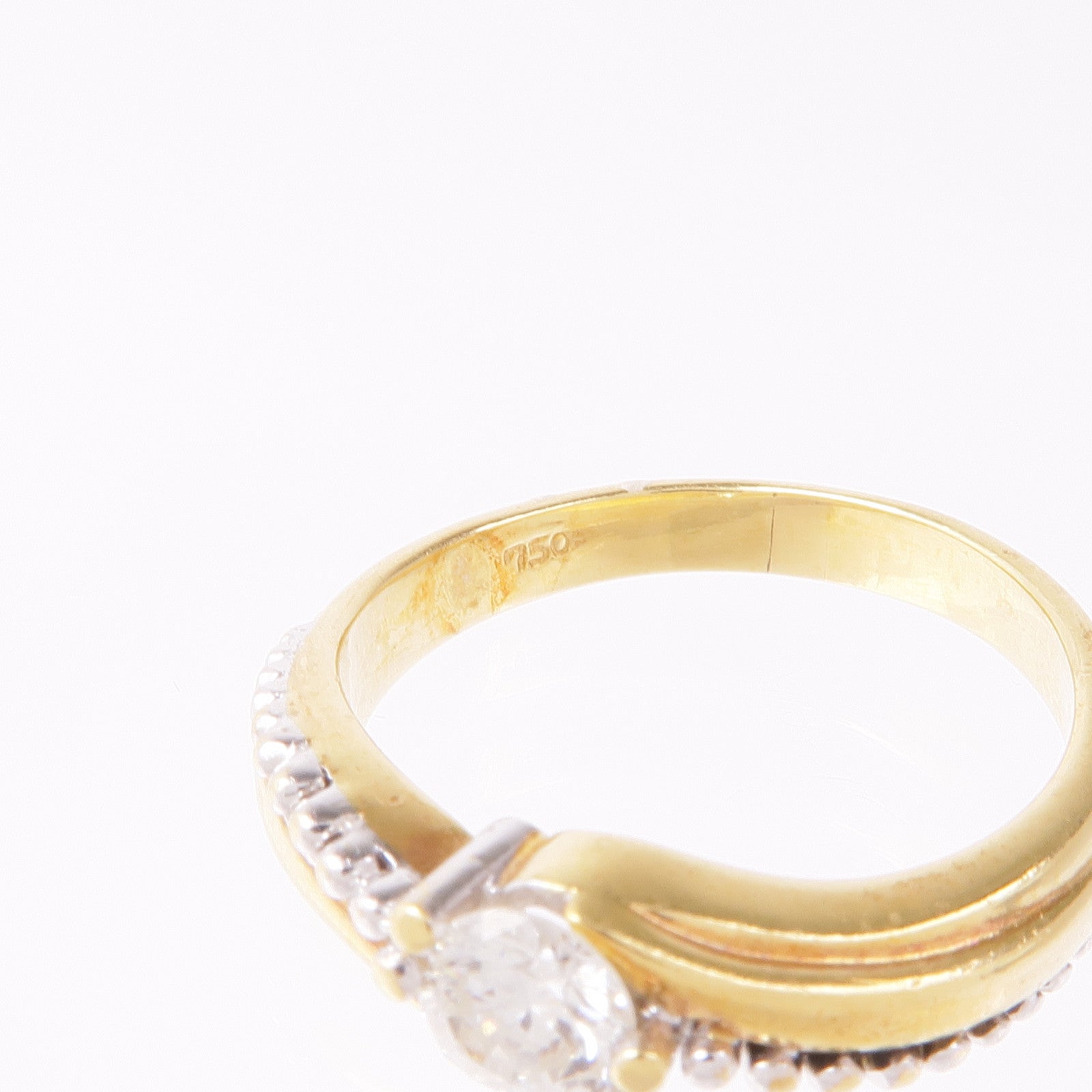 JEWELRY 【激減優惠】18K黄金Diamond Ring鑽石戒指US#7