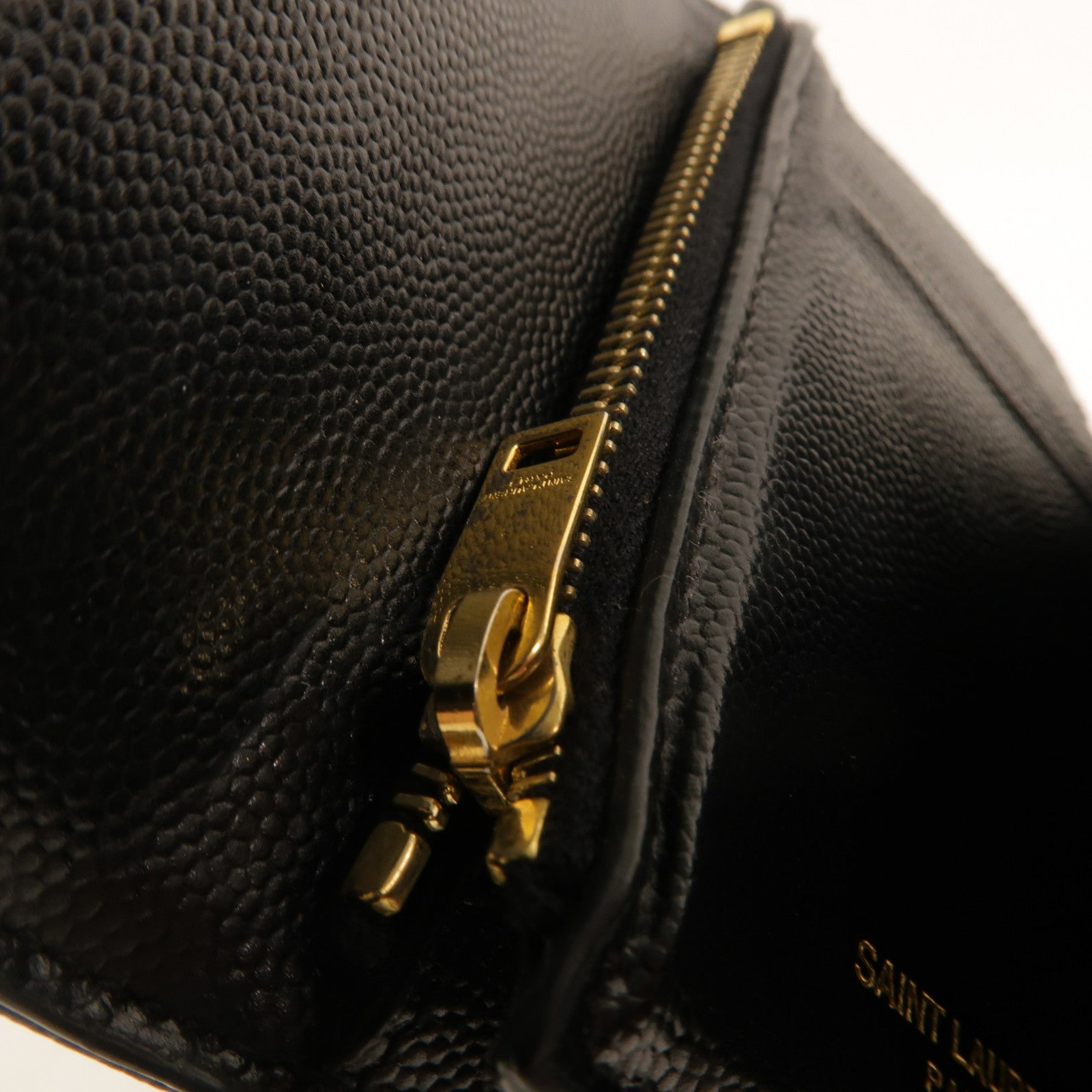 SAINT LAURENT 牛皮皮革Cassandre Matelasse Compact錢包