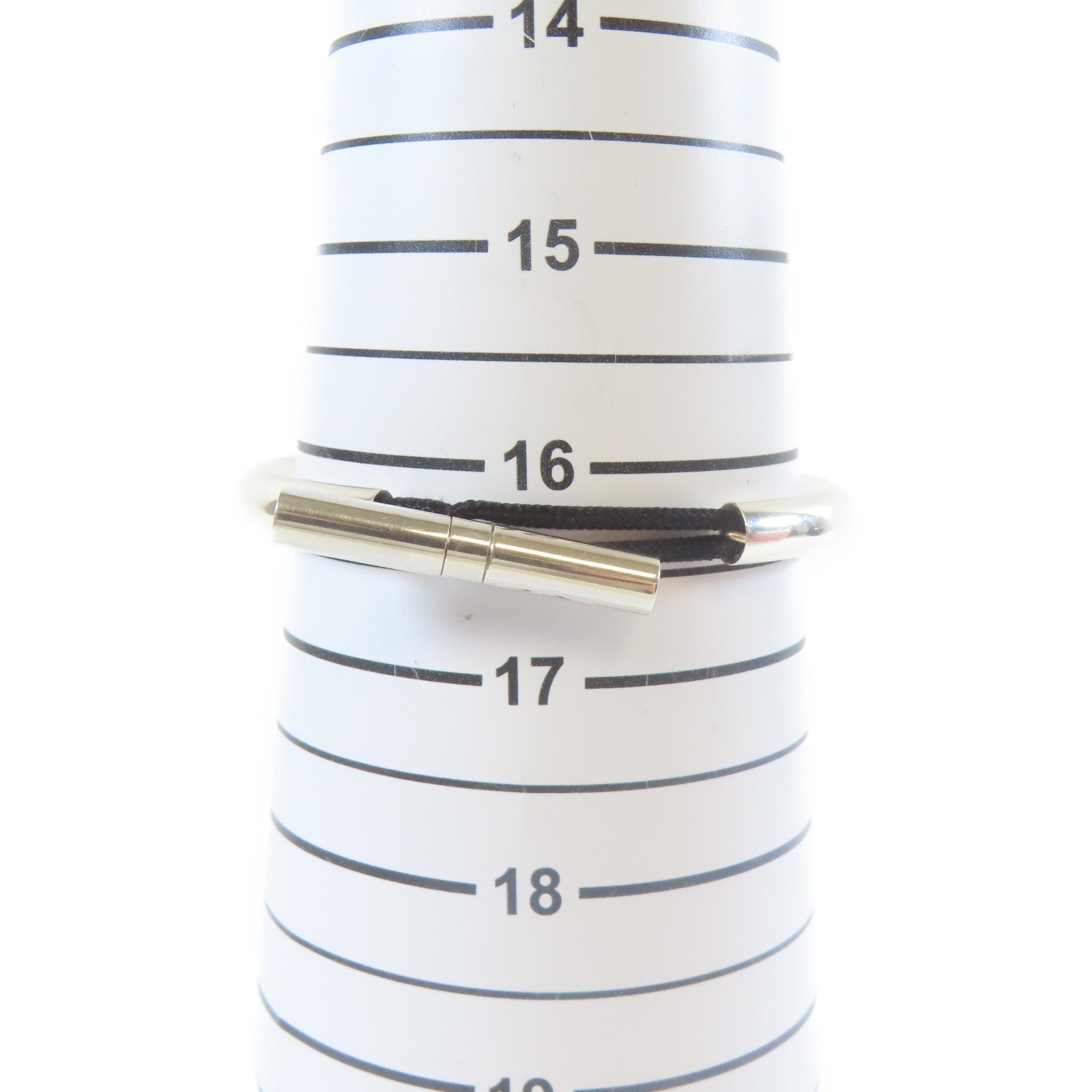 HERMES 【激減優惠】925純銀Cord Bracelet手鐲#16.25cm