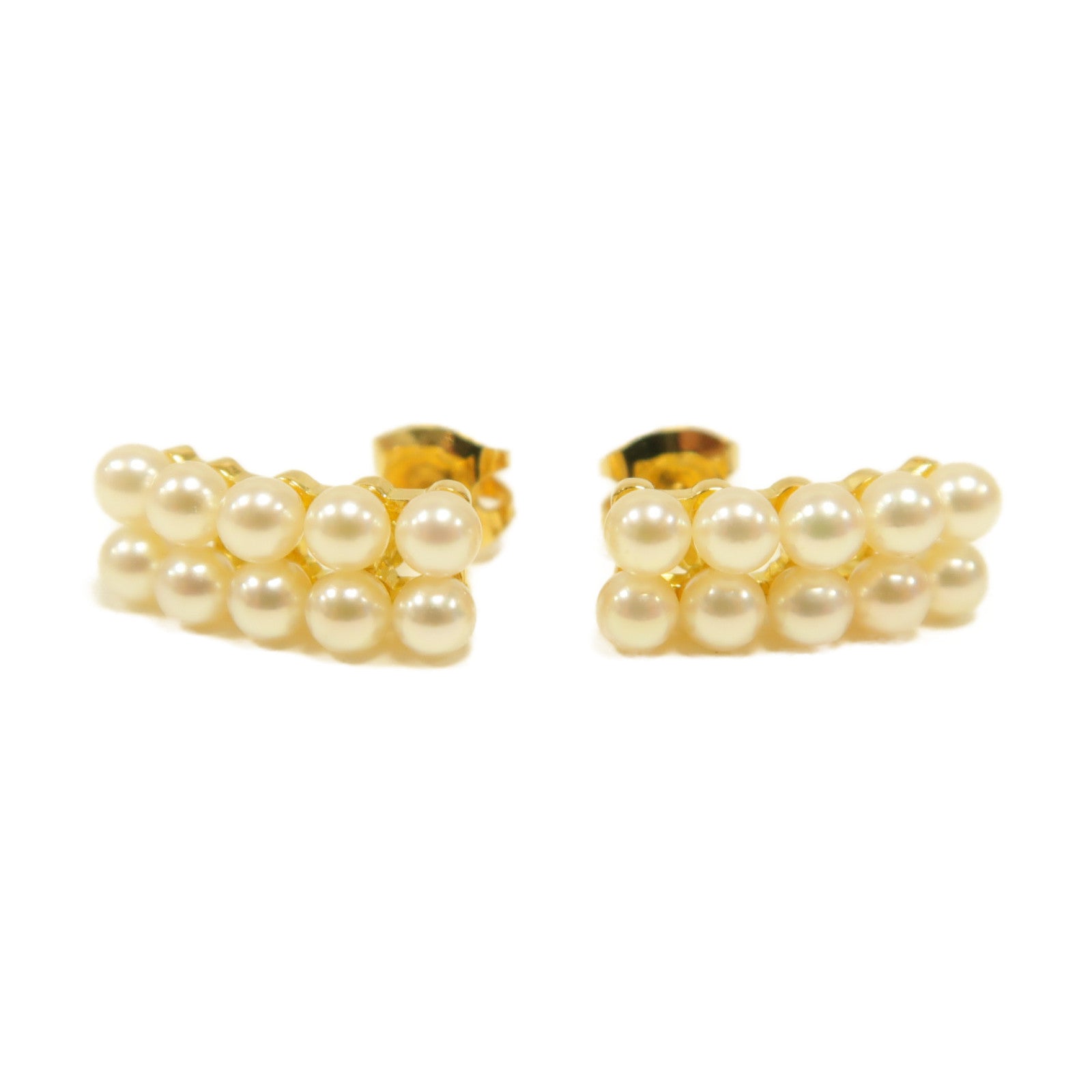 MIKIMOTO 珍珠/18K黃金Earrings耳環金色