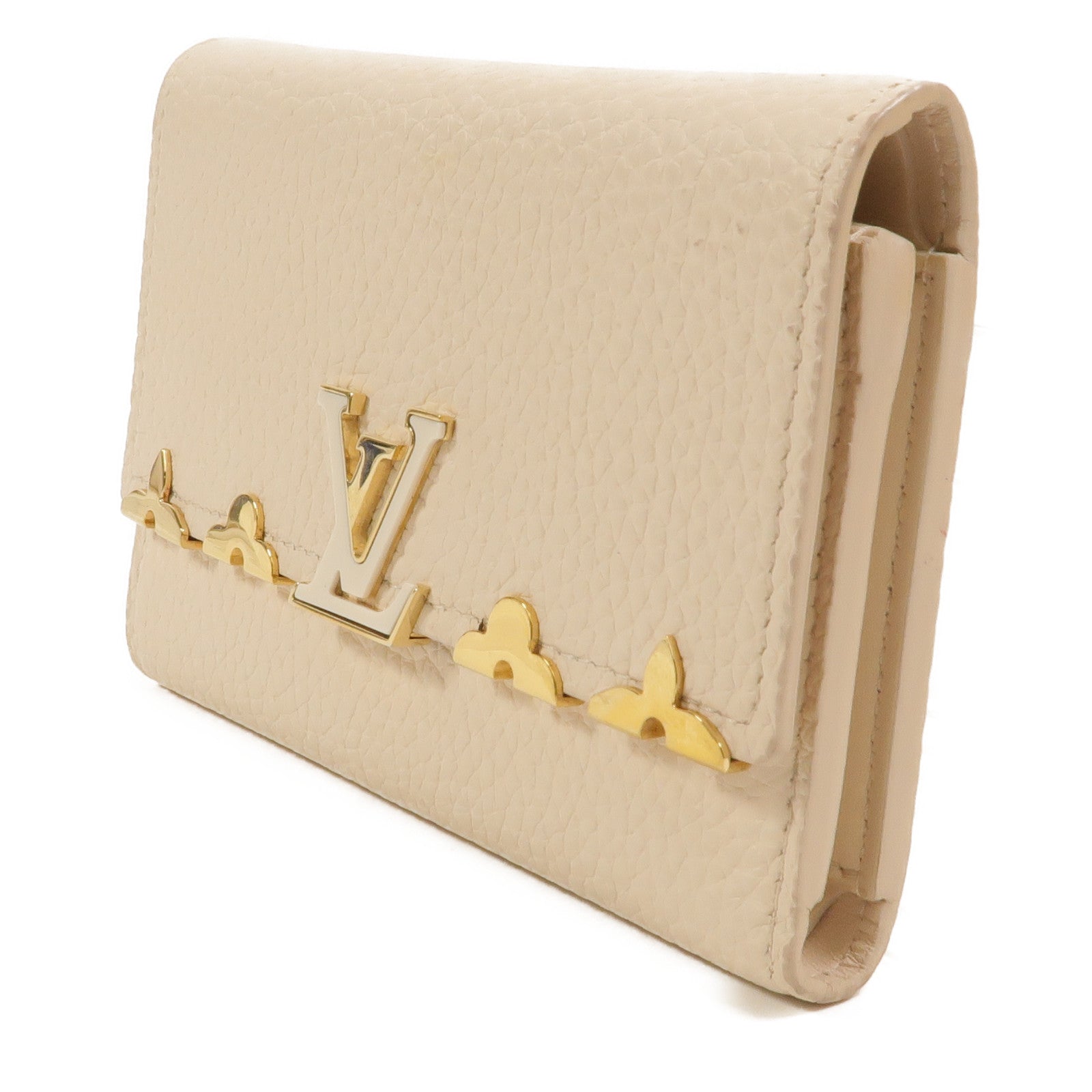 LOUIS VUITTON Taurillon皮革Capucines錢包
