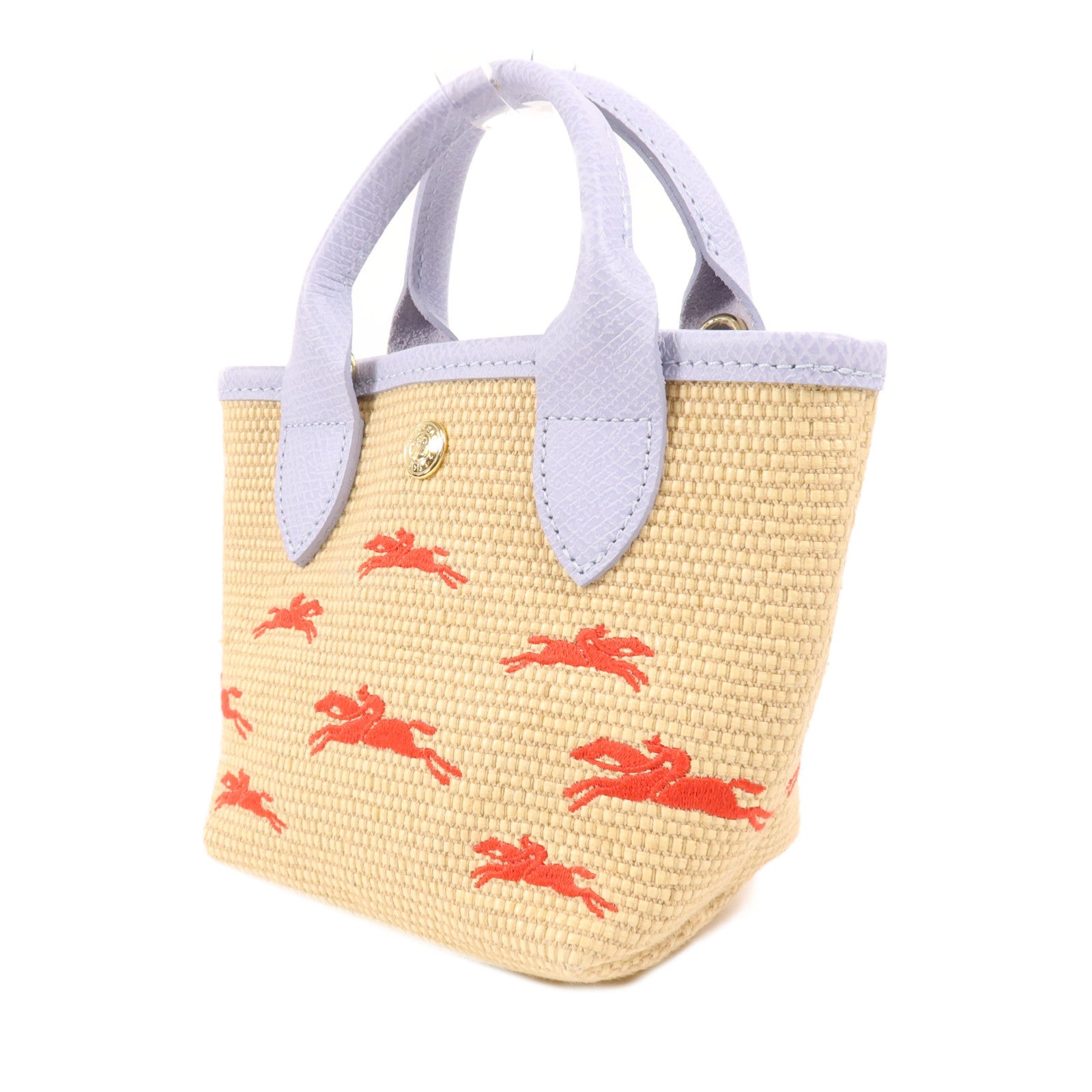 Longchamp 藤料Shoulder Bag金扣手挽肩背兩用袋