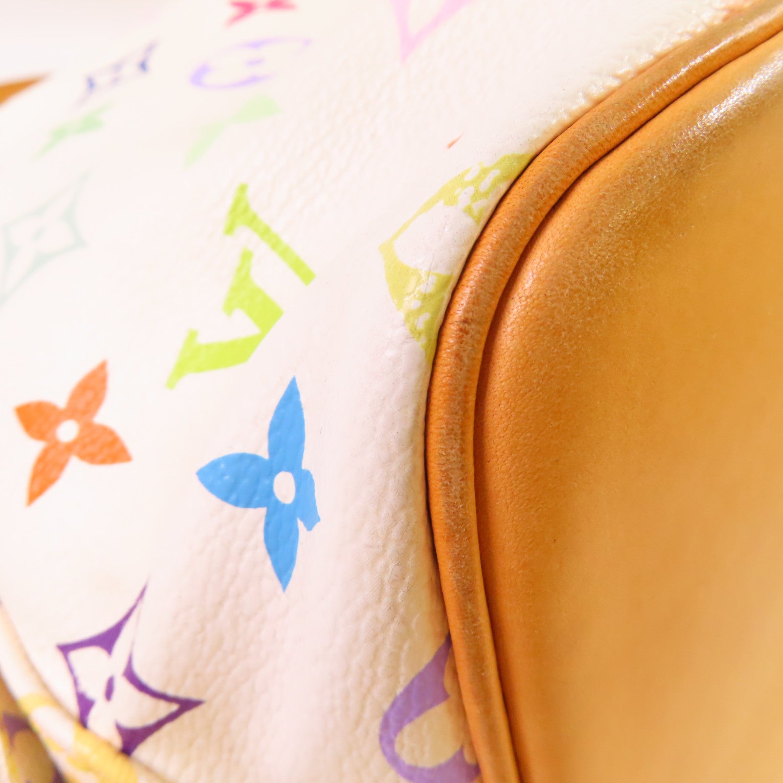 LOUIS VUITTON Monogram Multicolor Petit Noe Shoulder Bag金扣肩背袋白色/彩色