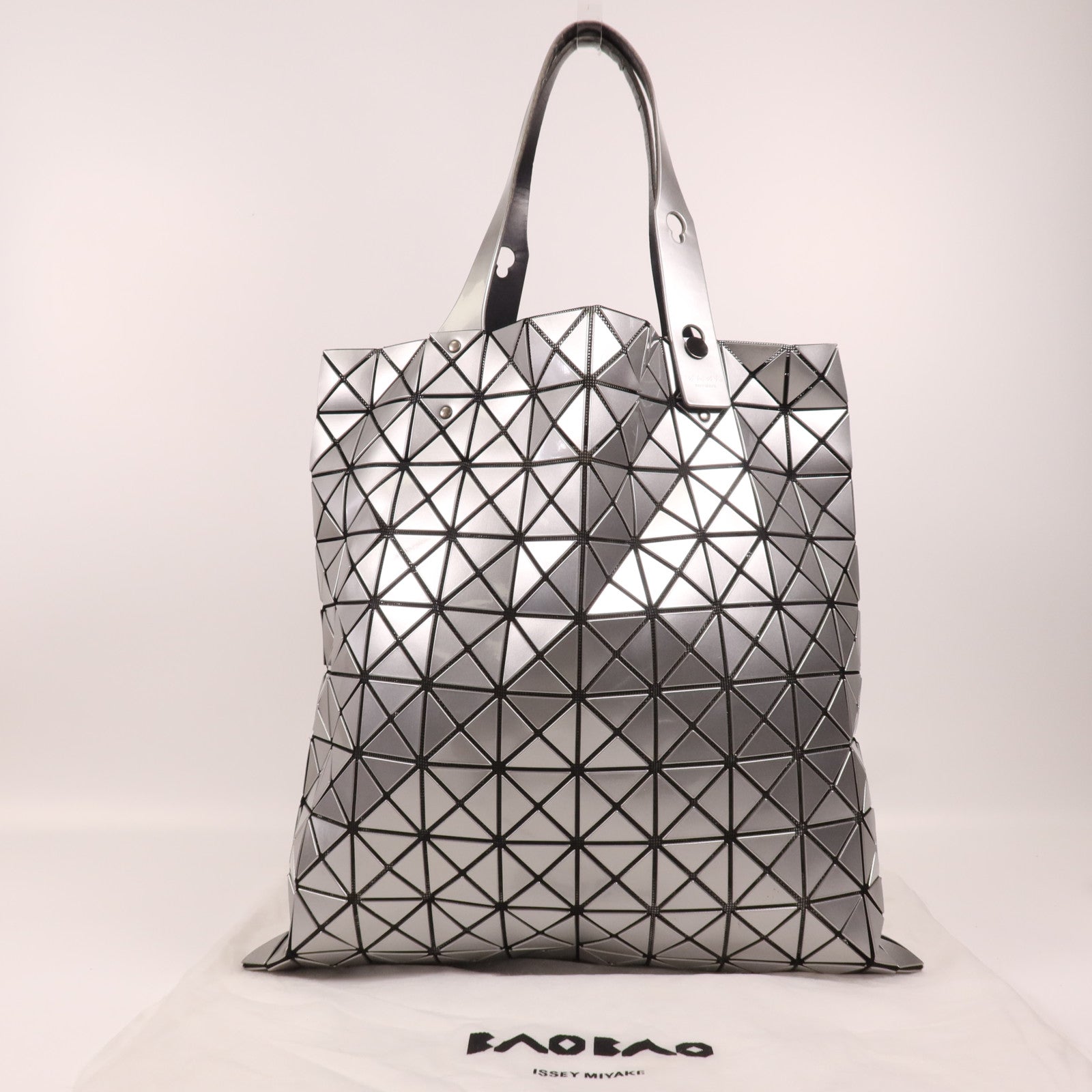 BAO BAO ISSEYMIYAKE PVC Shoulder Bag銀扣肩背袋