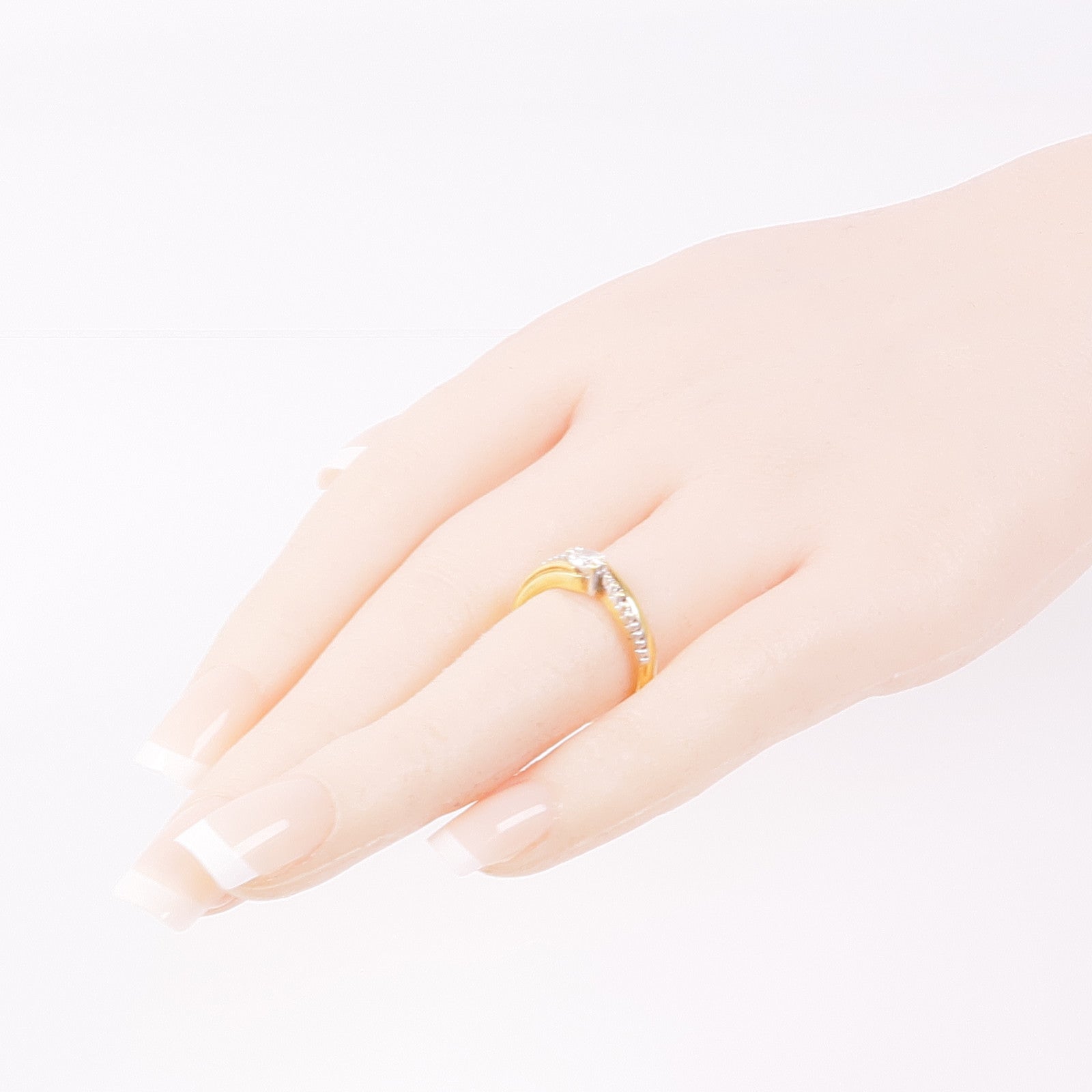 JEWELRY 【激減優惠】18K黄金Diamond Ring鑽石戒指US#7