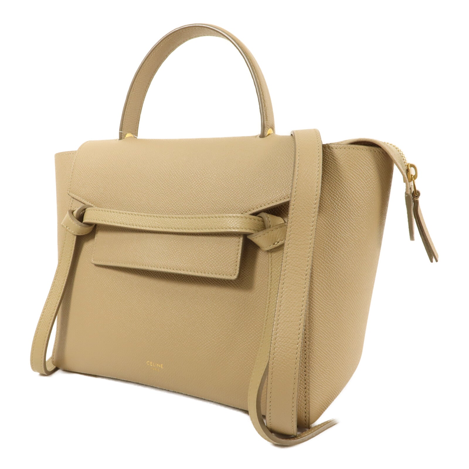 CELINE 牛皮皮革Micro Belt Bag手挽肩背兩用袋