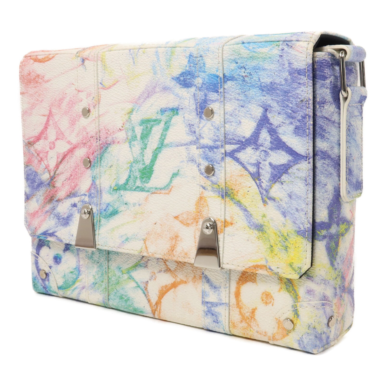 LOUIS VUITTON Monogram Pastel Trunk Messenger PM肩背袋