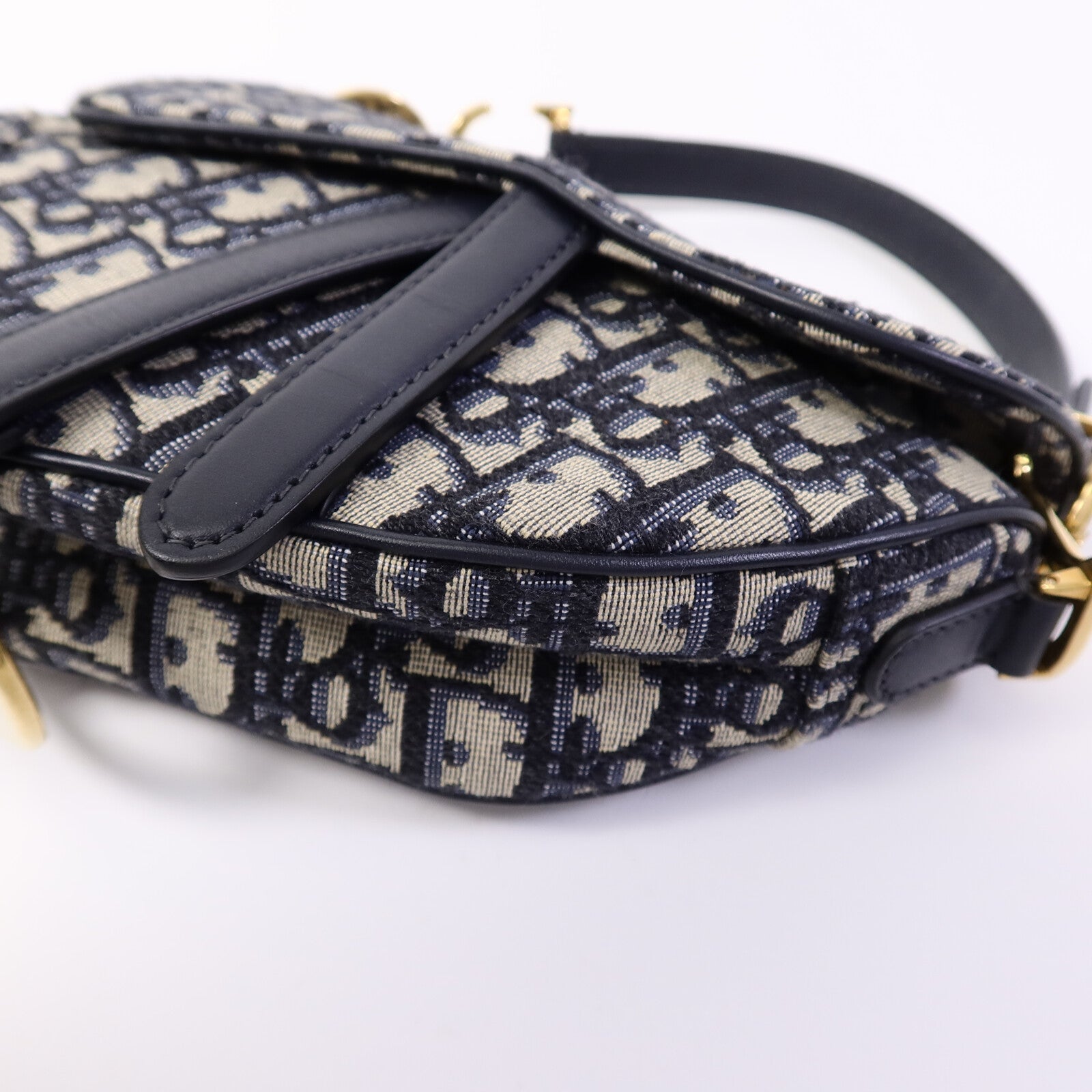 Dior 帆布Saddle Mini手挽袋