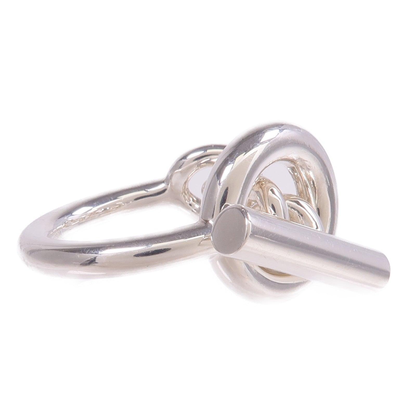 HERMES 925純銀Croisette Ring戒指Hermes#59US#8.75