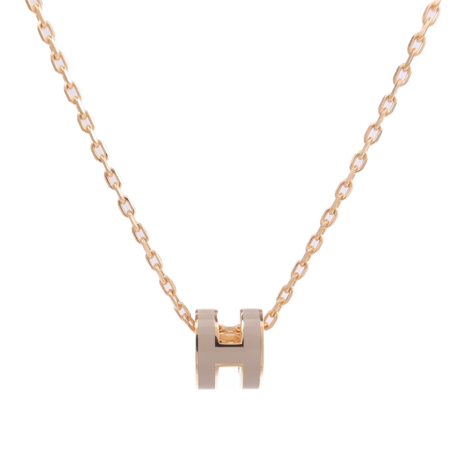 HERMES 金屬Mini Pop H Necklace項鍊Chai