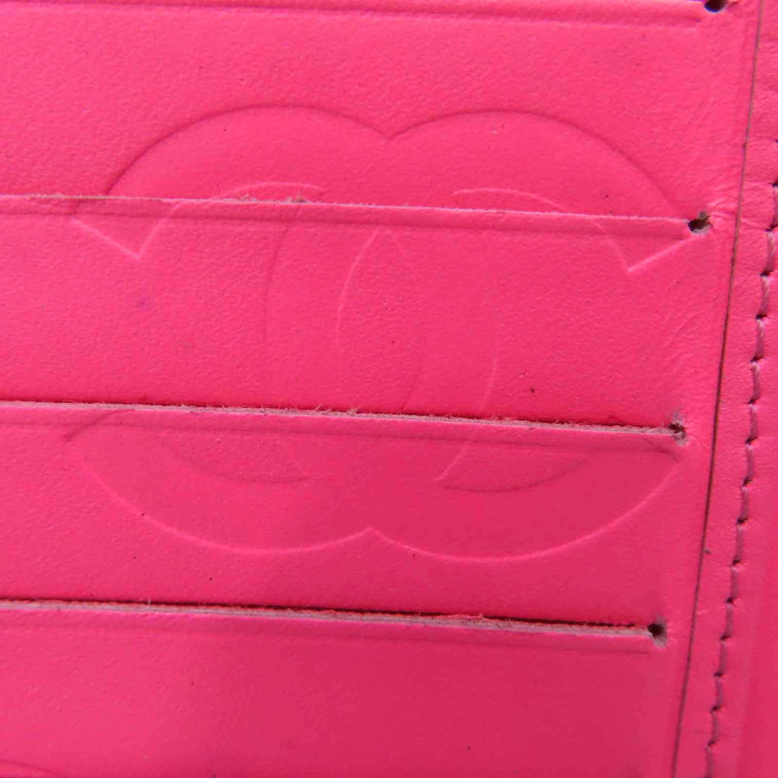 CHANEL 菱格牛皮皮革Combon Wallet钱包黑色