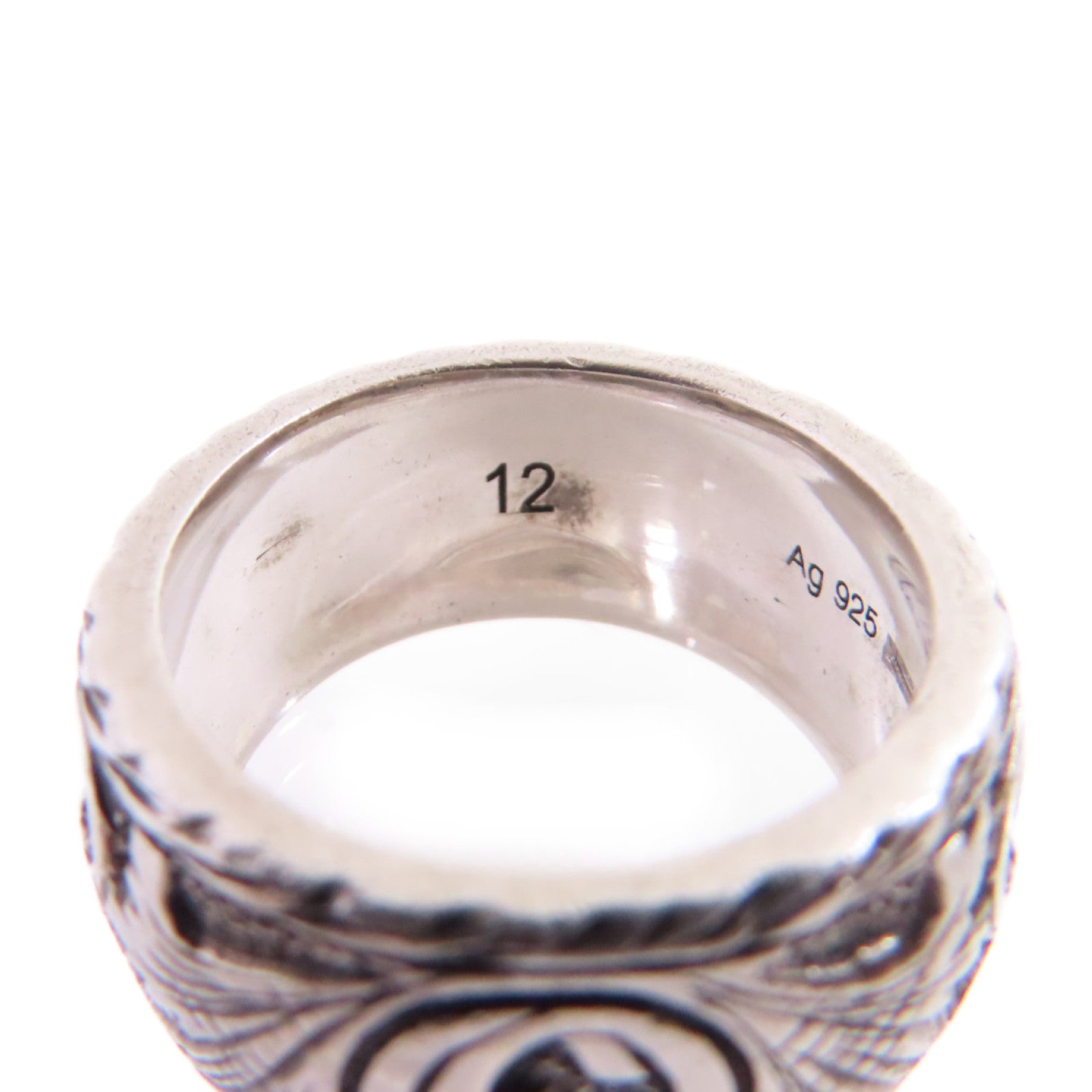 GUCCI 925純銀Arabesque Ring戒指Gucci#12/US#5.75