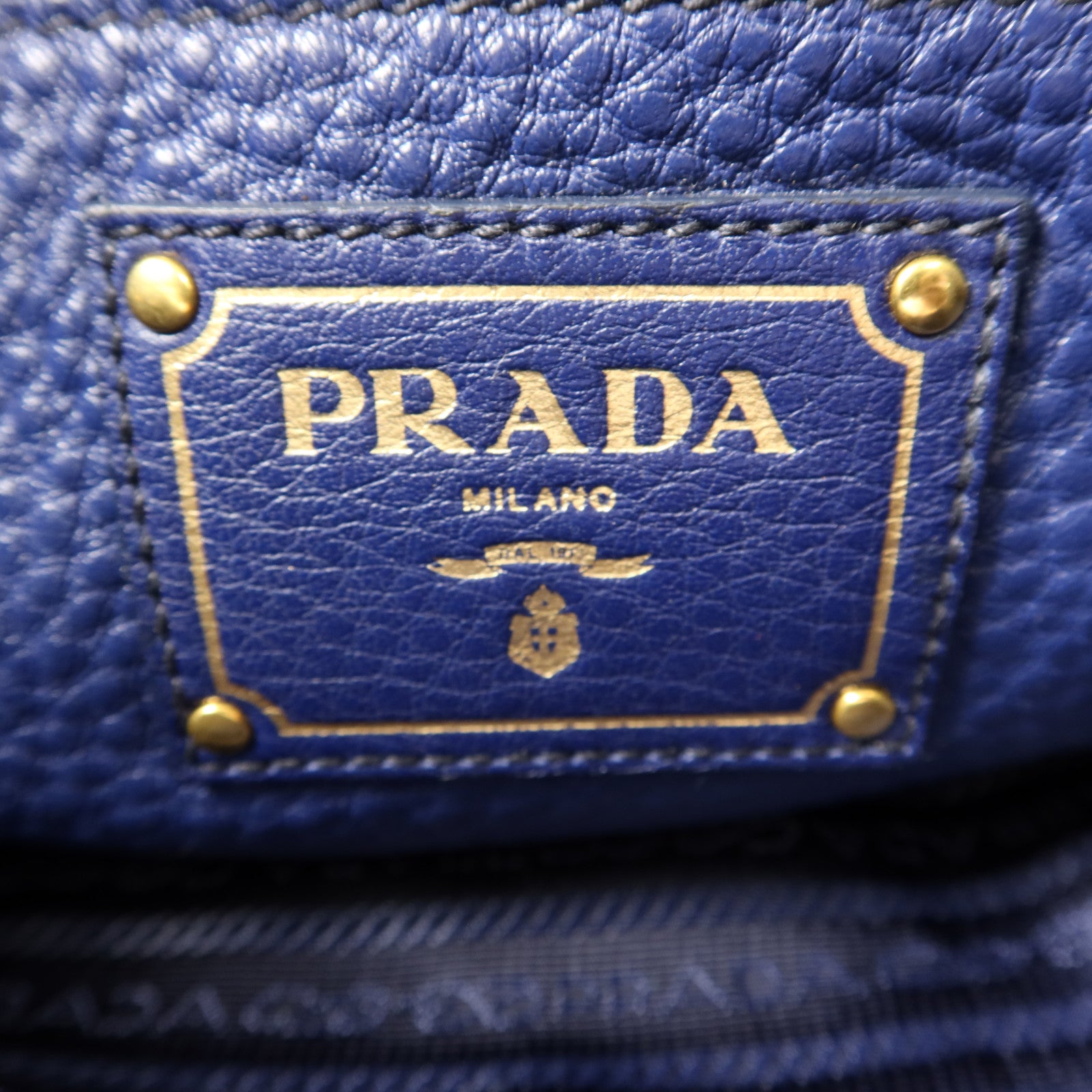 PRADA 牛皮皮革2 Way Shoulder Bag金扣手挽肩背兩用袋