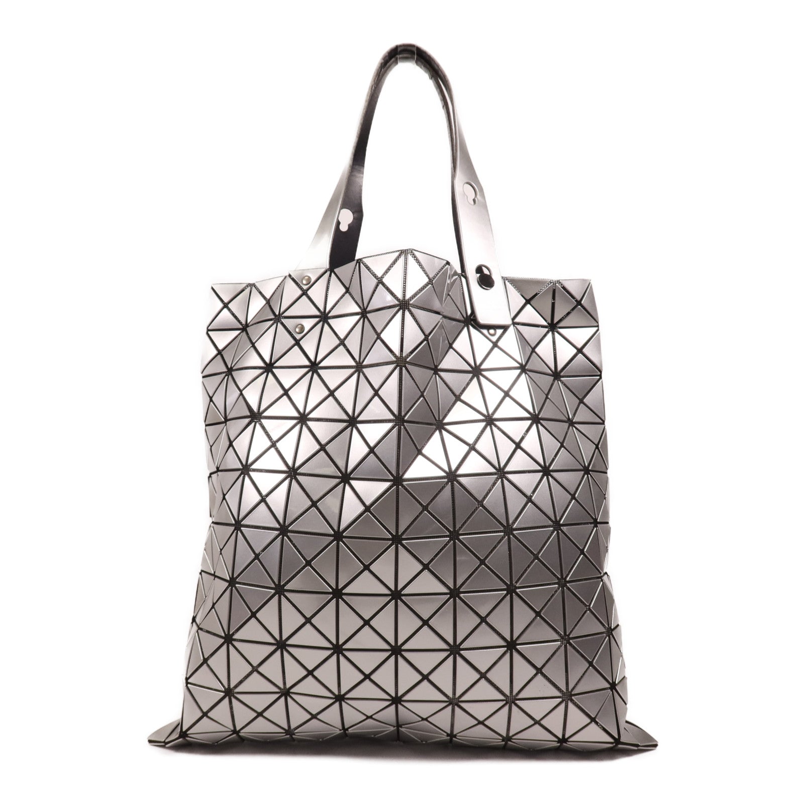 BAO BAO ISSEYMIYAKE PVC Shoulder Bag銀扣肩背袋