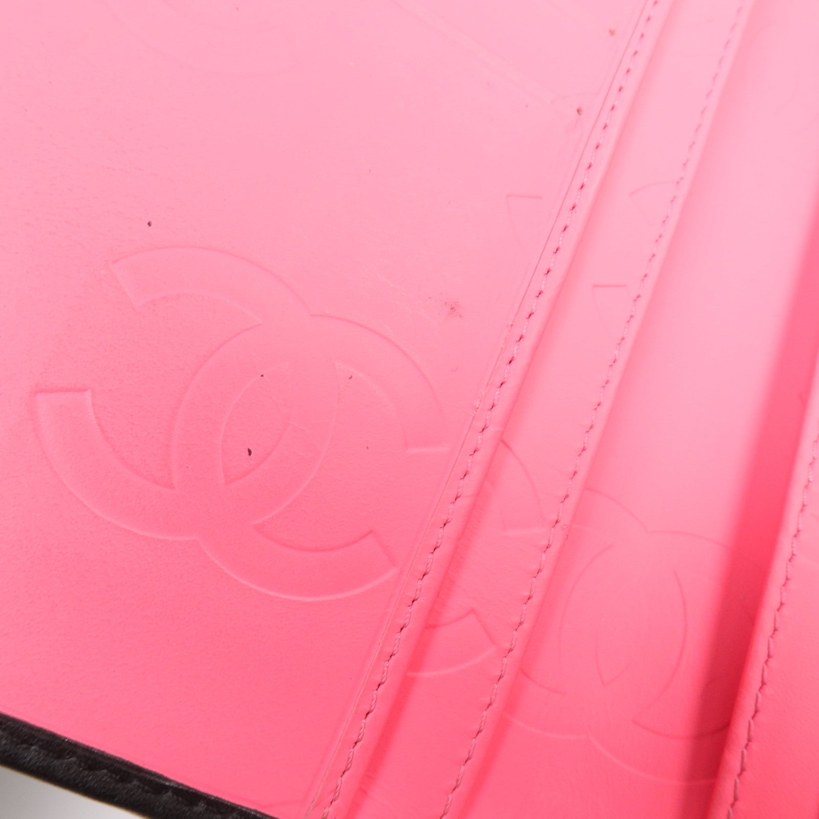CHANEL 牛皮皮革Cambon Wallet銀扣長錢包