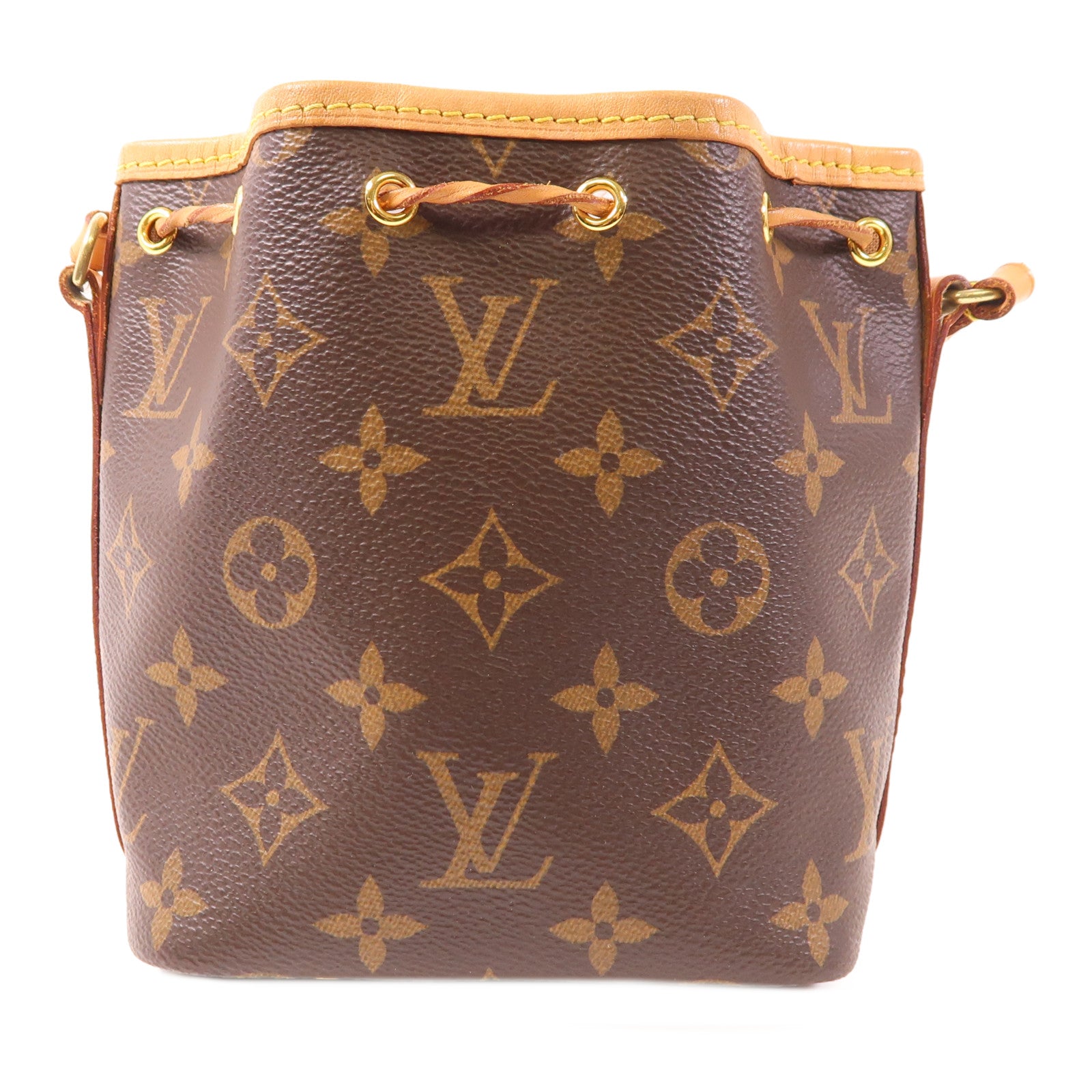 LOUIS VUITTON 【激減優惠】Monogram Nano Noe金扣肩背袋