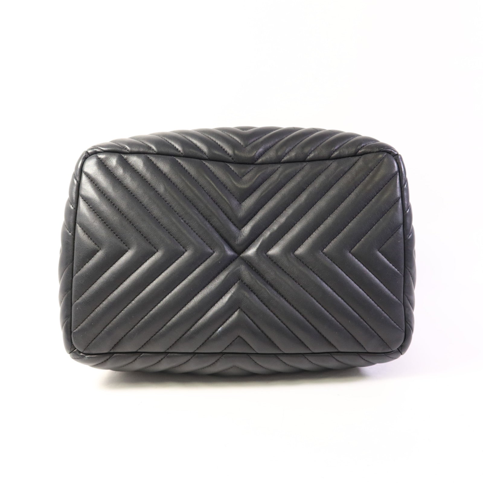 CHANEL 羊皮皮革Shoulder Bag銀扣肩背袋