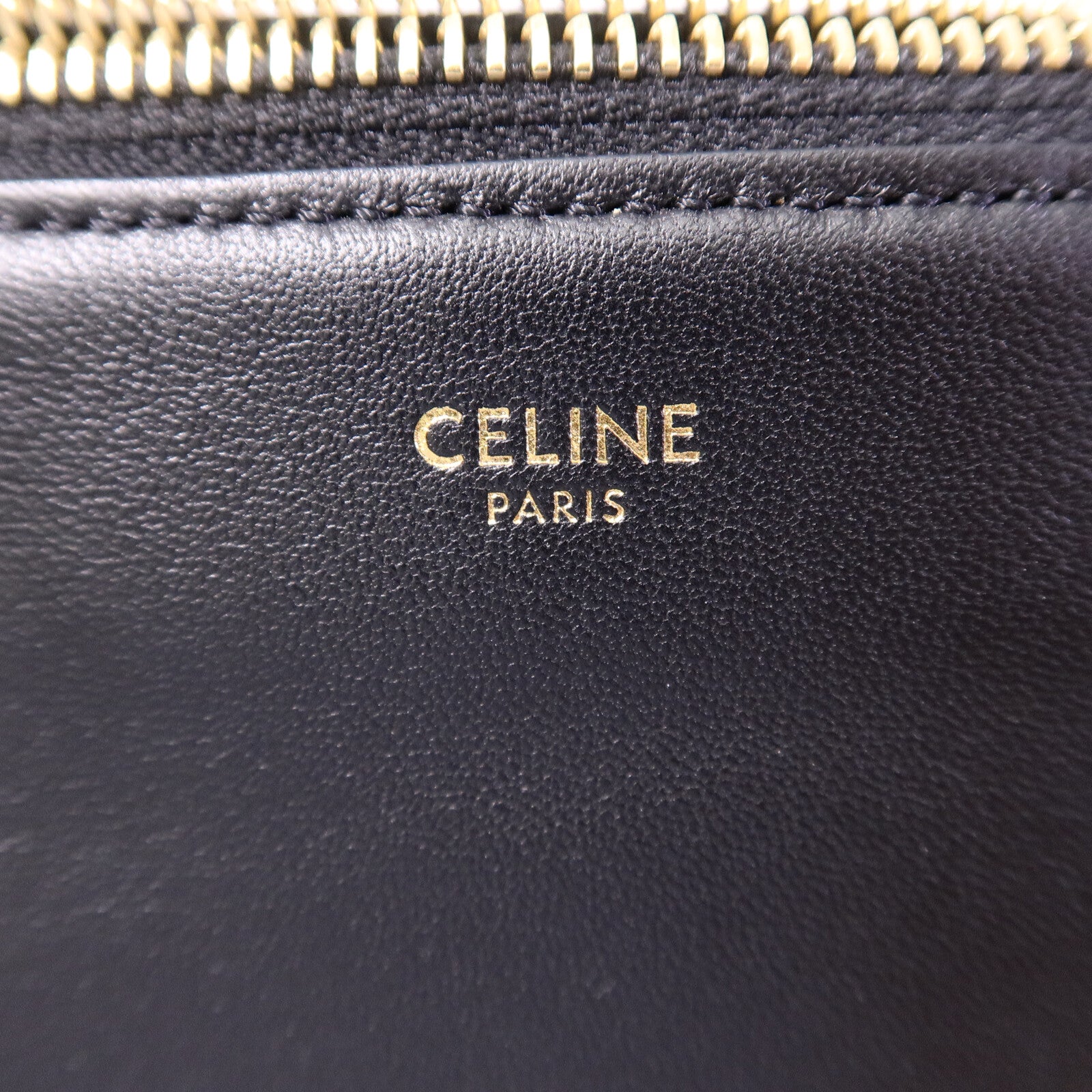 CELINE 牛皮皮革Trio肩背袋