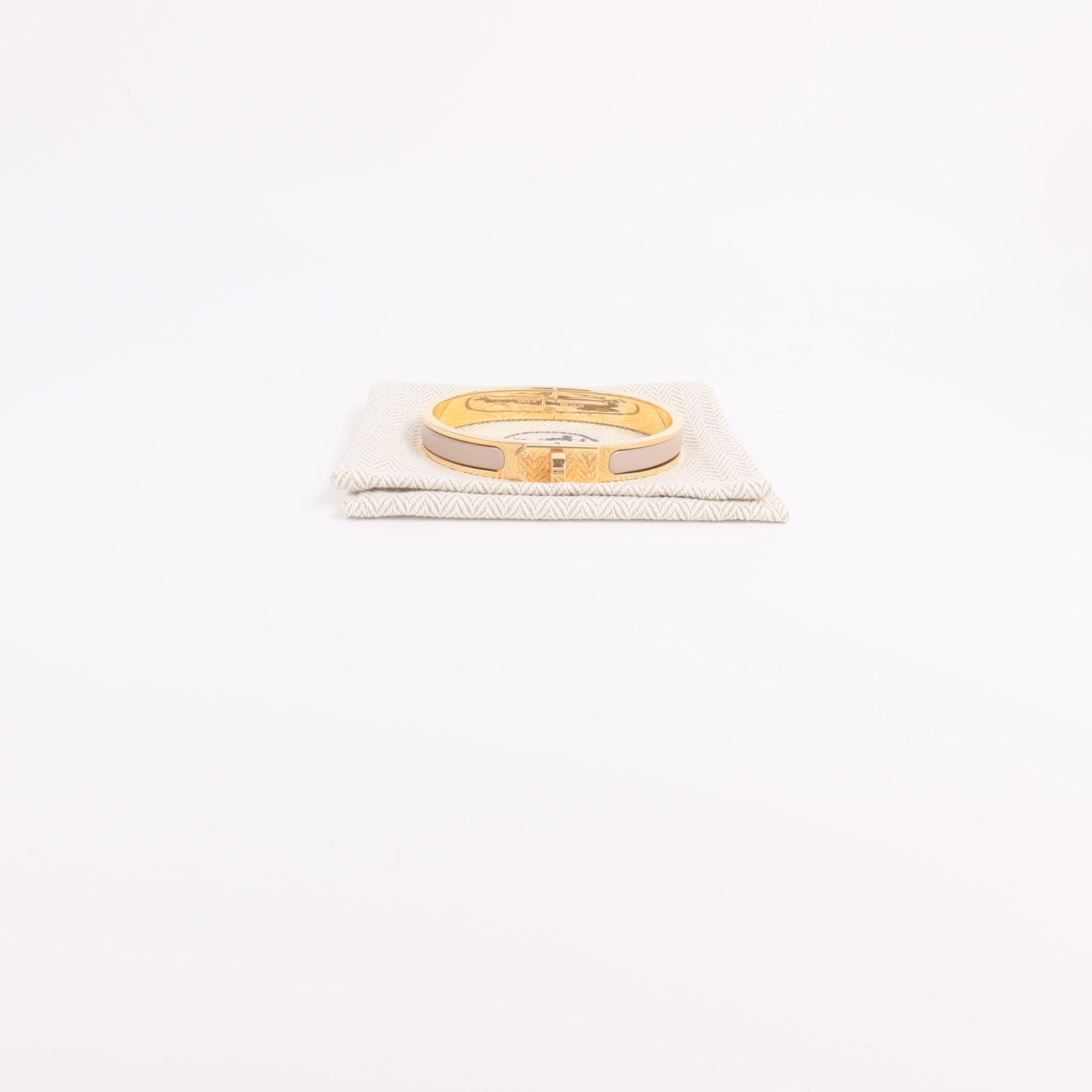 HERMES 金屬/琺瑯Mini Clic Kelly手鐲