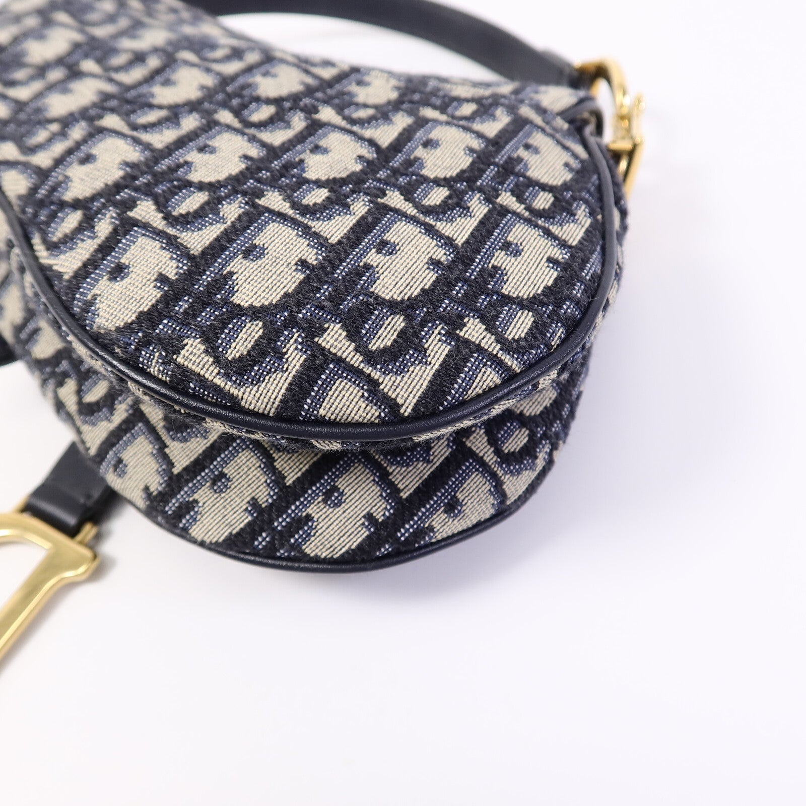 Dior 帆布Saddle Mini手挽袋