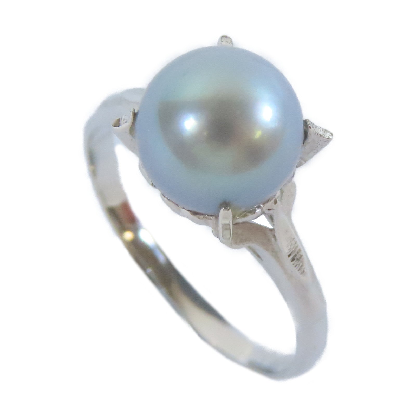 JEWELRY 【激減優惠】14K白金Pearl Ring2.6g珍珠戒指US#7
