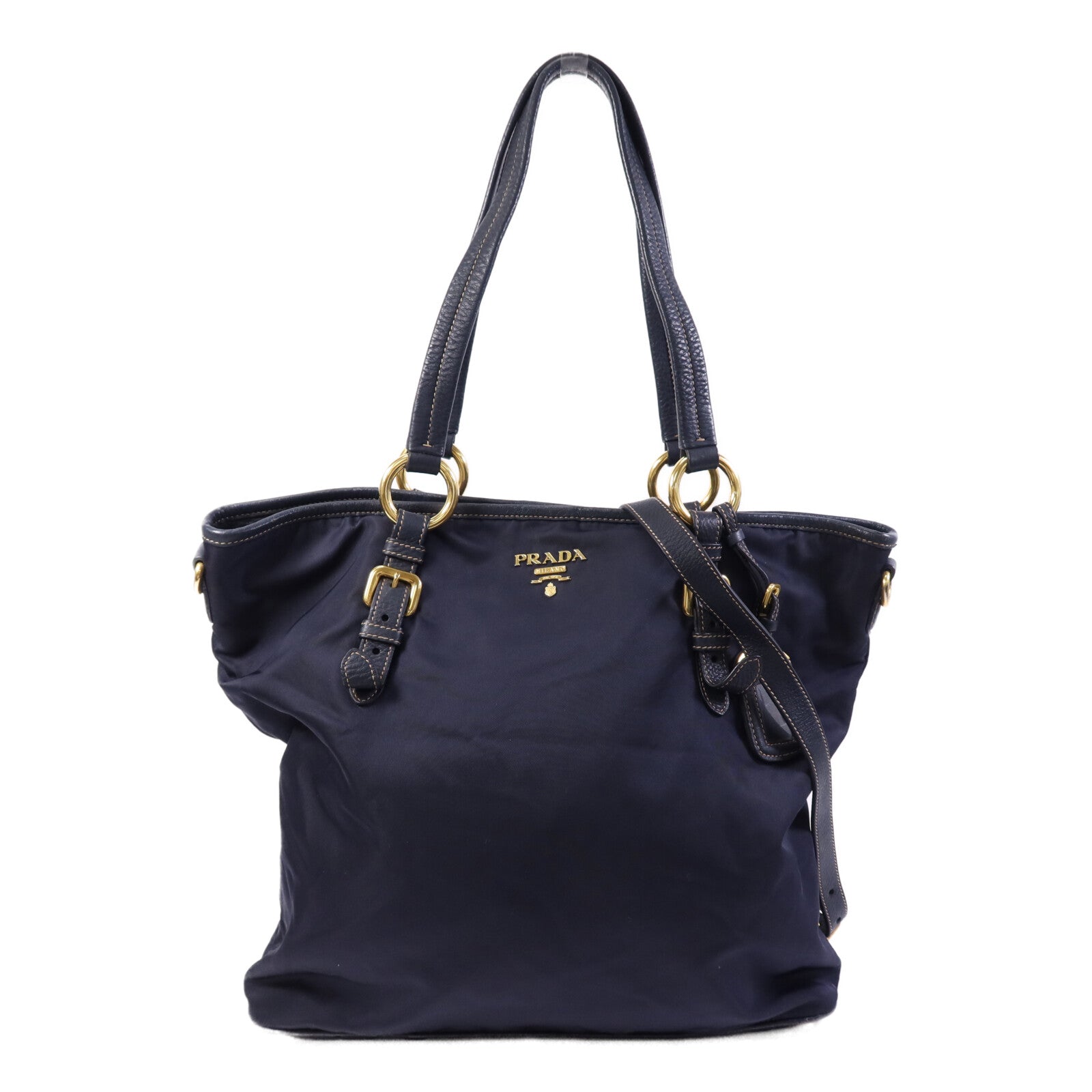 PRADA 【激減優惠】尼龍2 Way Shoulder Bag金扣手挽肩背兩用袋