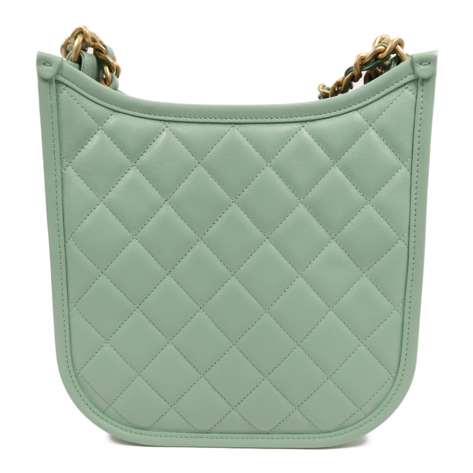 CHANEL 牛皮皮革Shoulder Bag金扣手挽肩背兩用袋