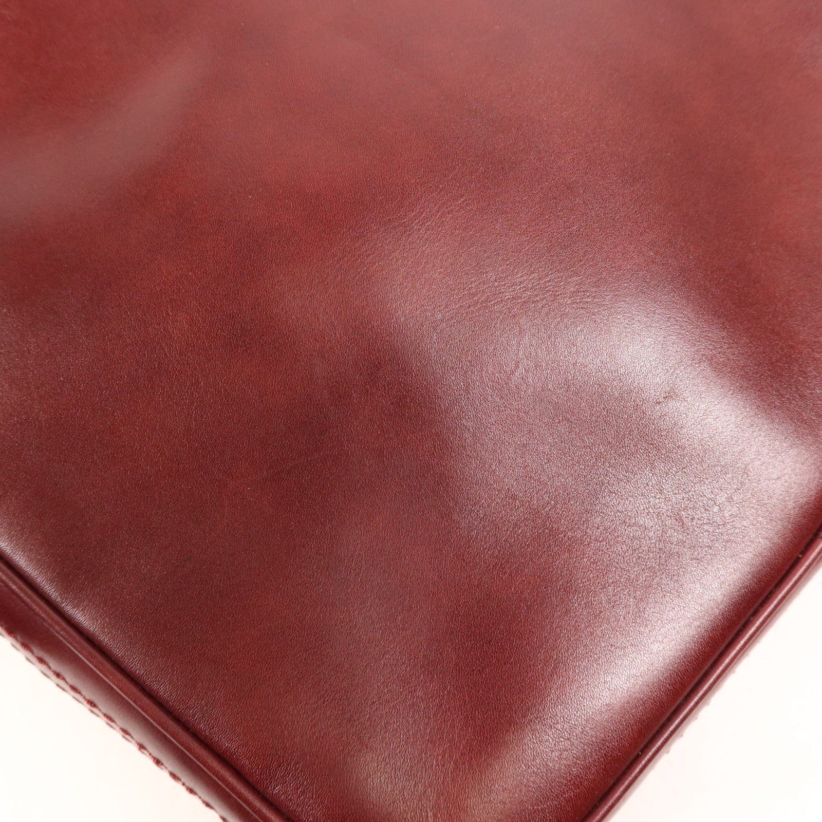 LOUIS VUITTON 牛皮皮革Shoulder Bag銀扣肩背袋