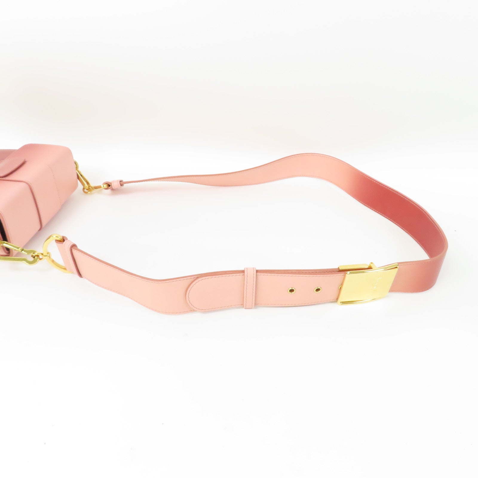 Dior 牛皮皮革Shoulder Bag金扣肩背袋粉紅色