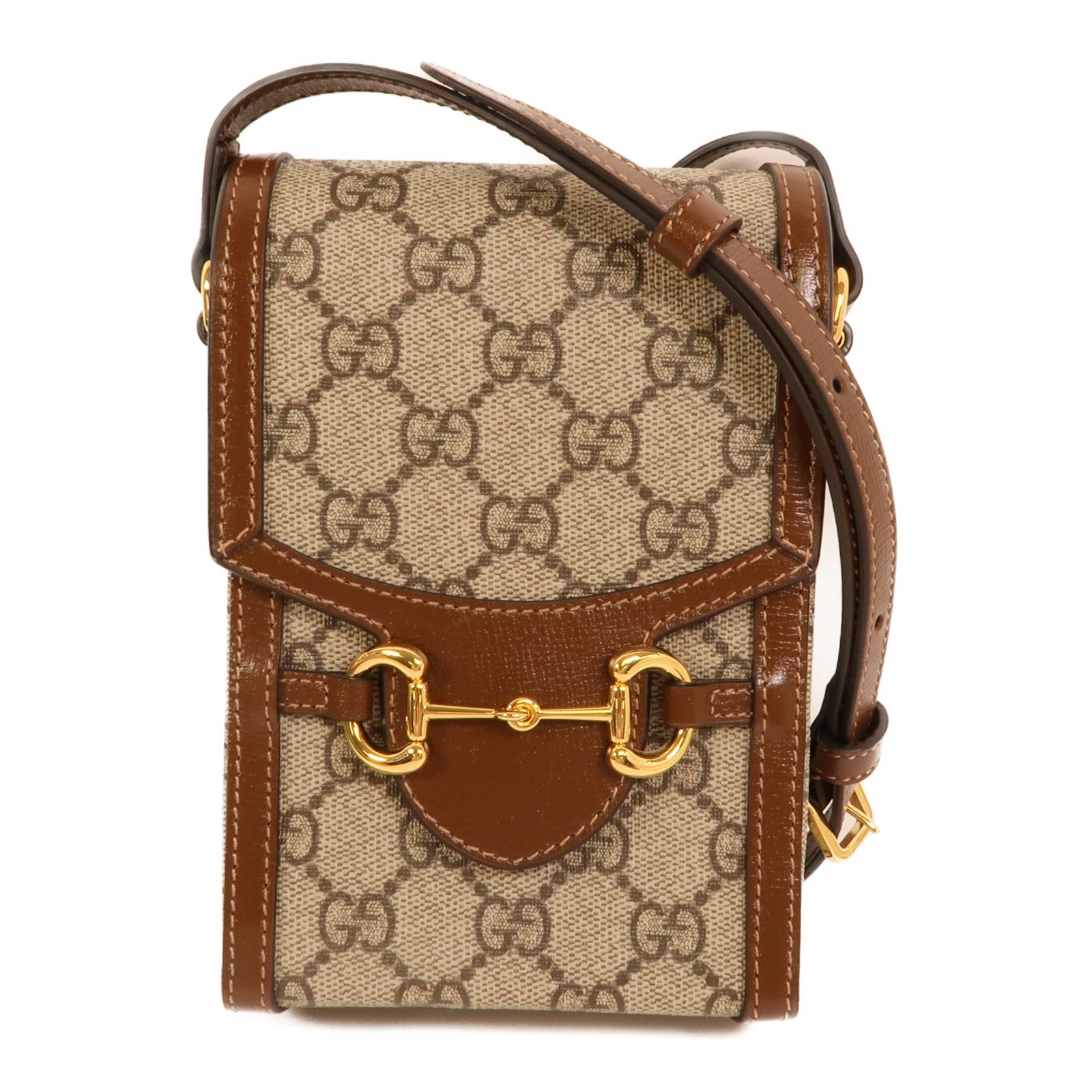 GUCCI 塗層帆布Horsebit 1955 Mini肩背袋