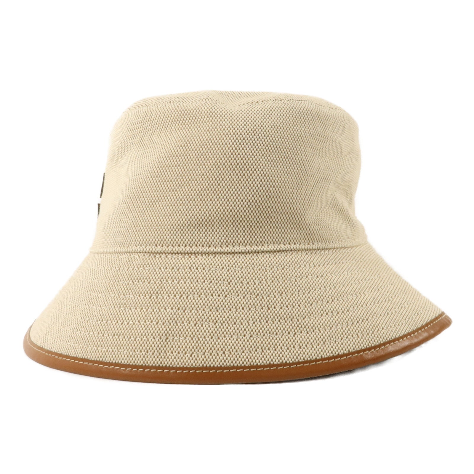 Miu Miu 帆布/牛皮皮革Bucket Hat帽子