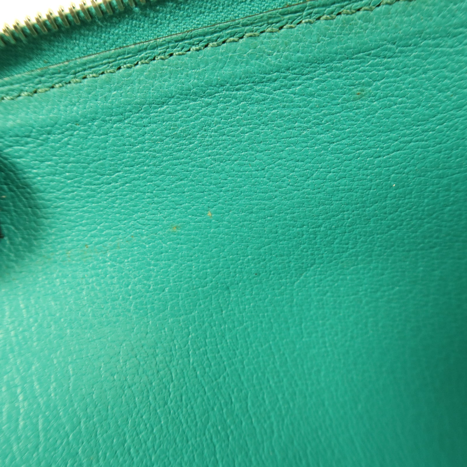 HERMES 【激減優惠】Epsom皮革Zipper Long Wallet銀扣拉鏈長錢包Bleu Paon